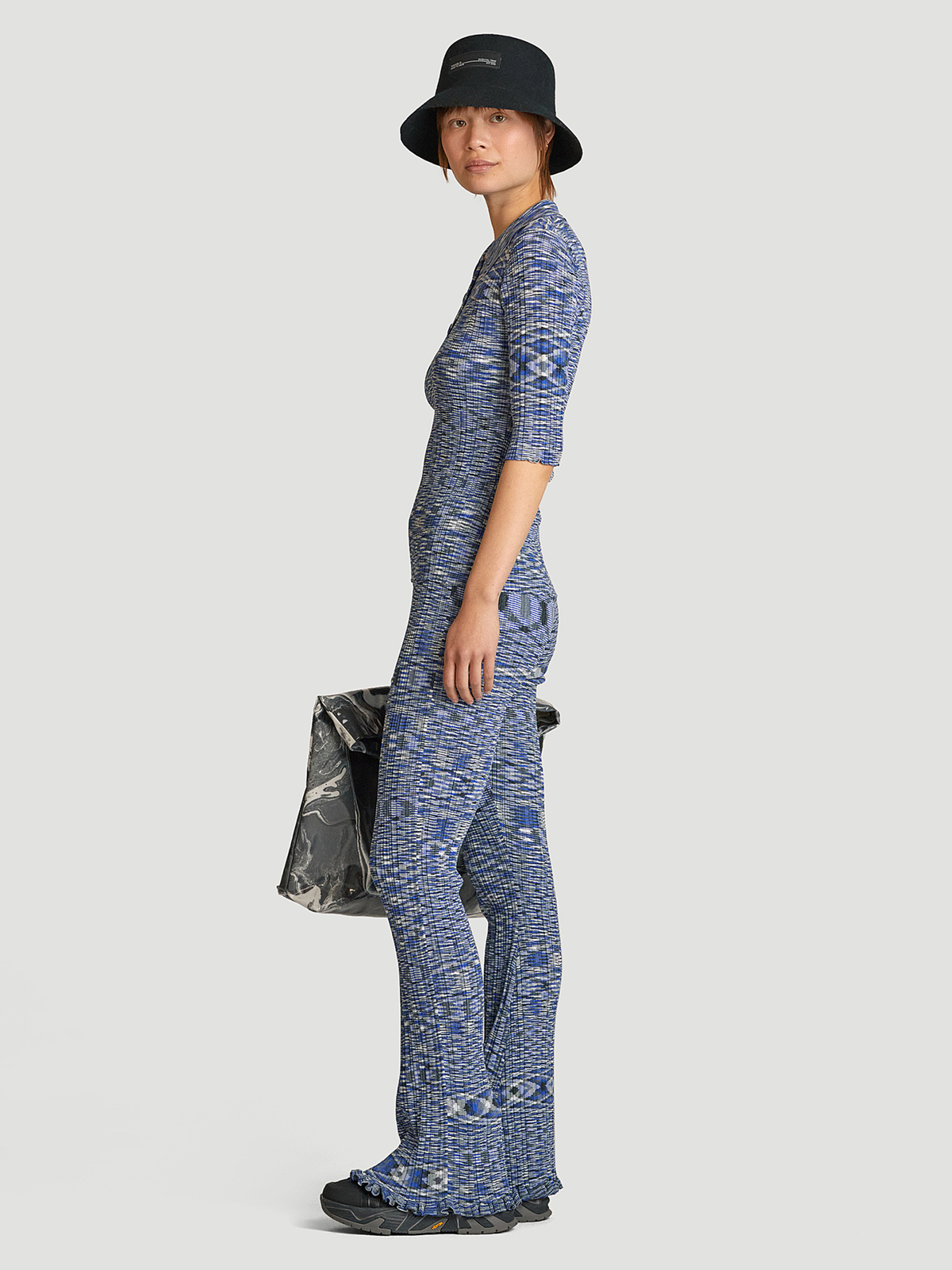 Smooth Knit Top Blue Mix 2