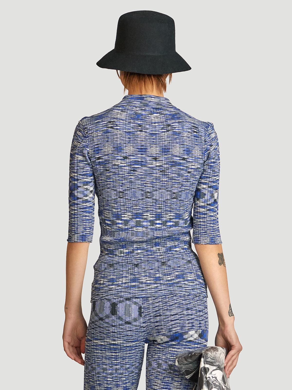 Smooth Knit Top Blue Mix 4