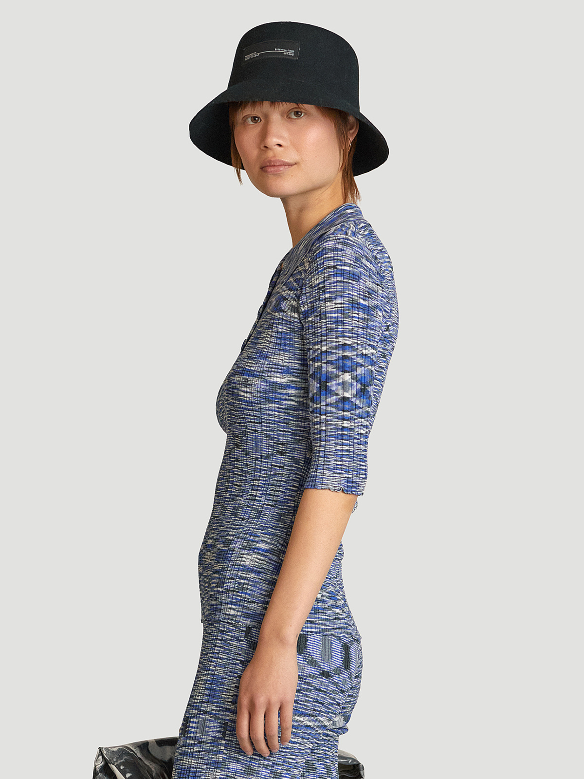 Smooth Knit Top Blue Mix 3