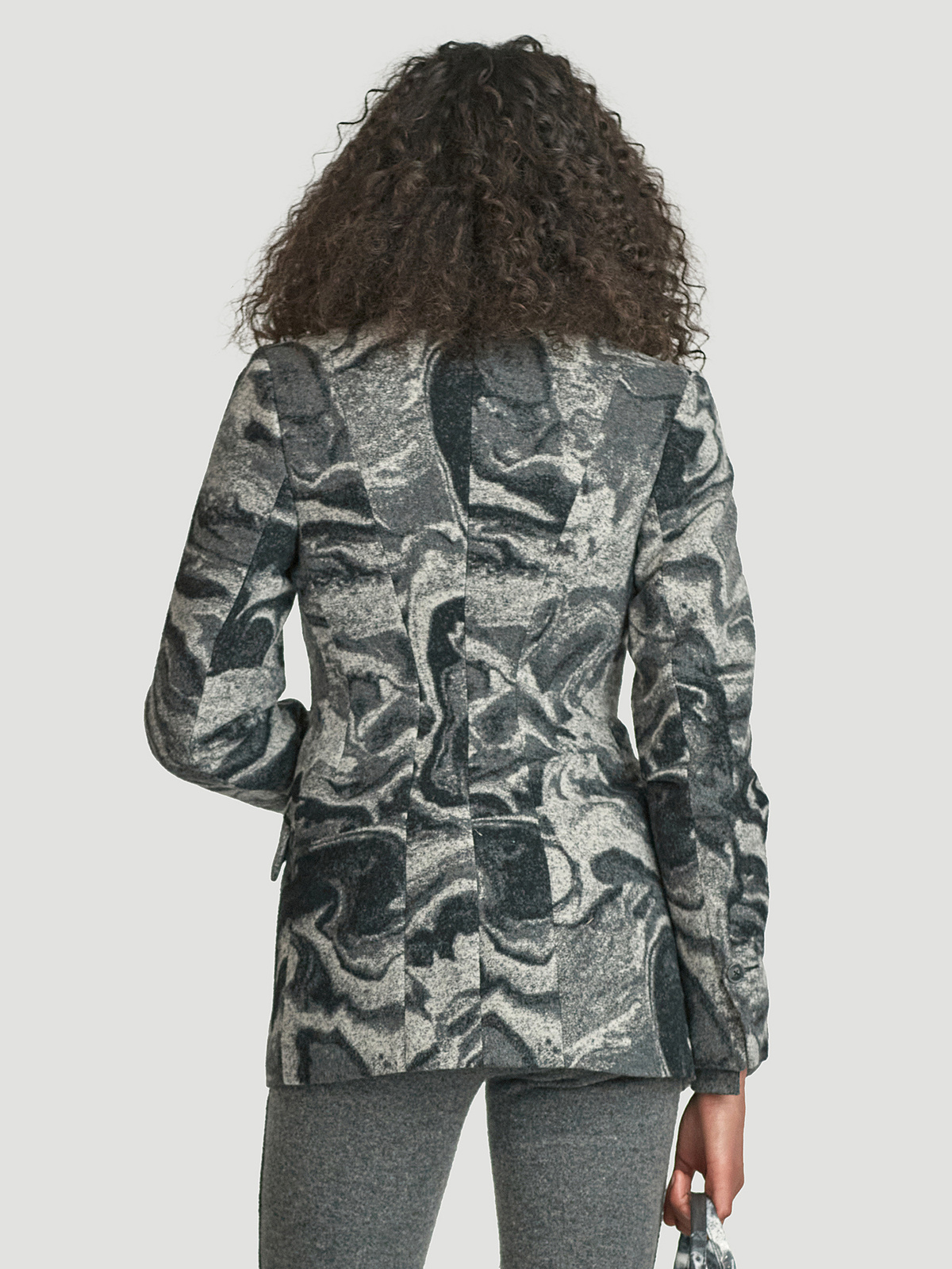 Angelonia Jaquard Blazer Grey Mix 4