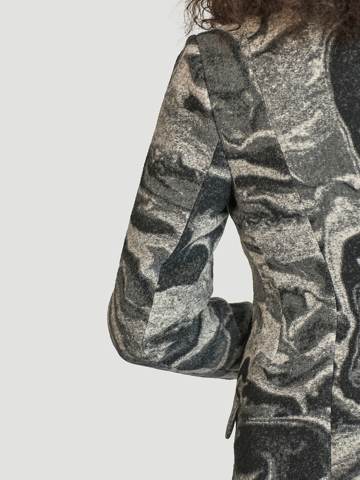 Angelonia Jaquard Blazer Grey Mix 1