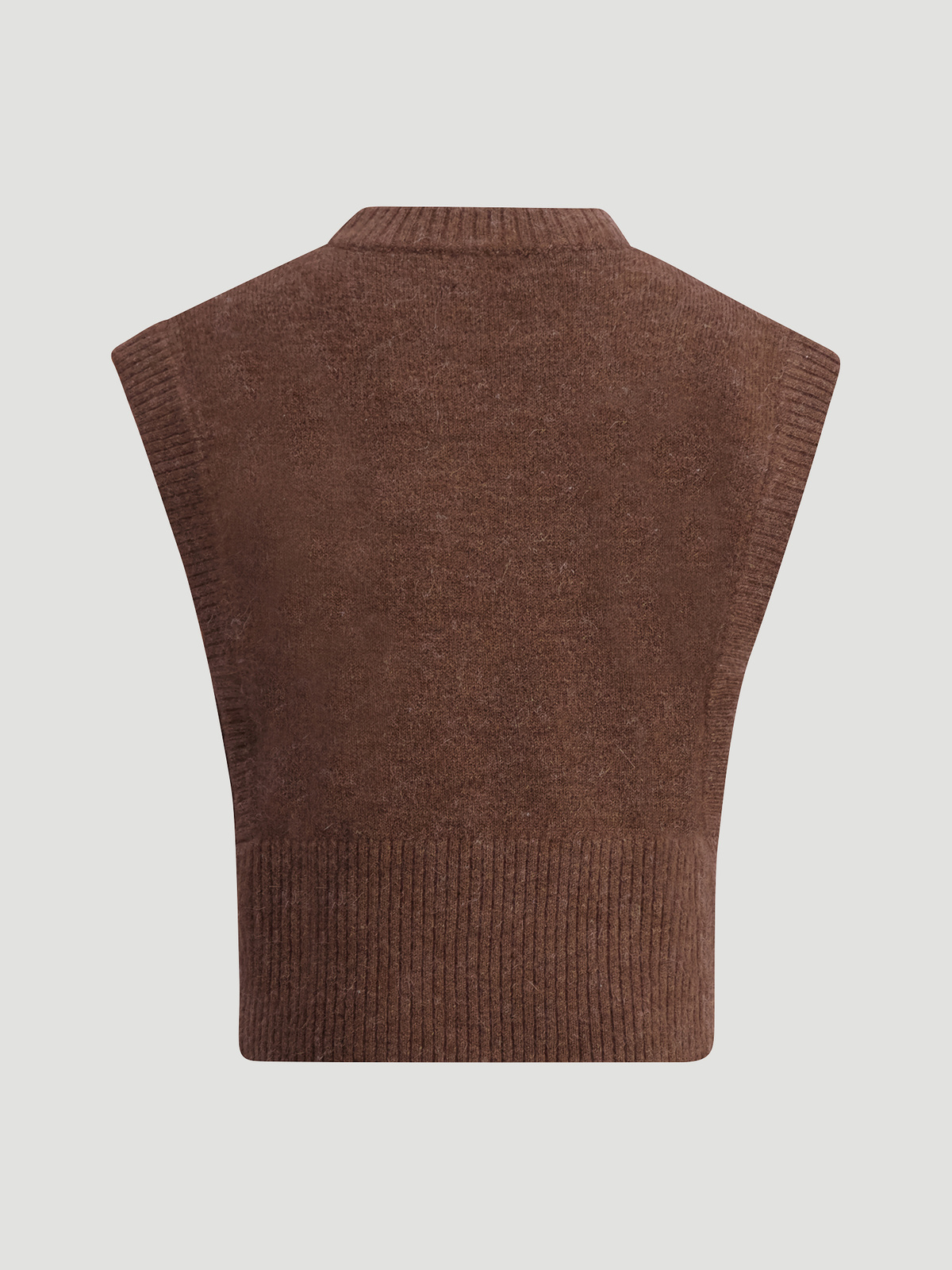 Sane Knit Vest Brown 6