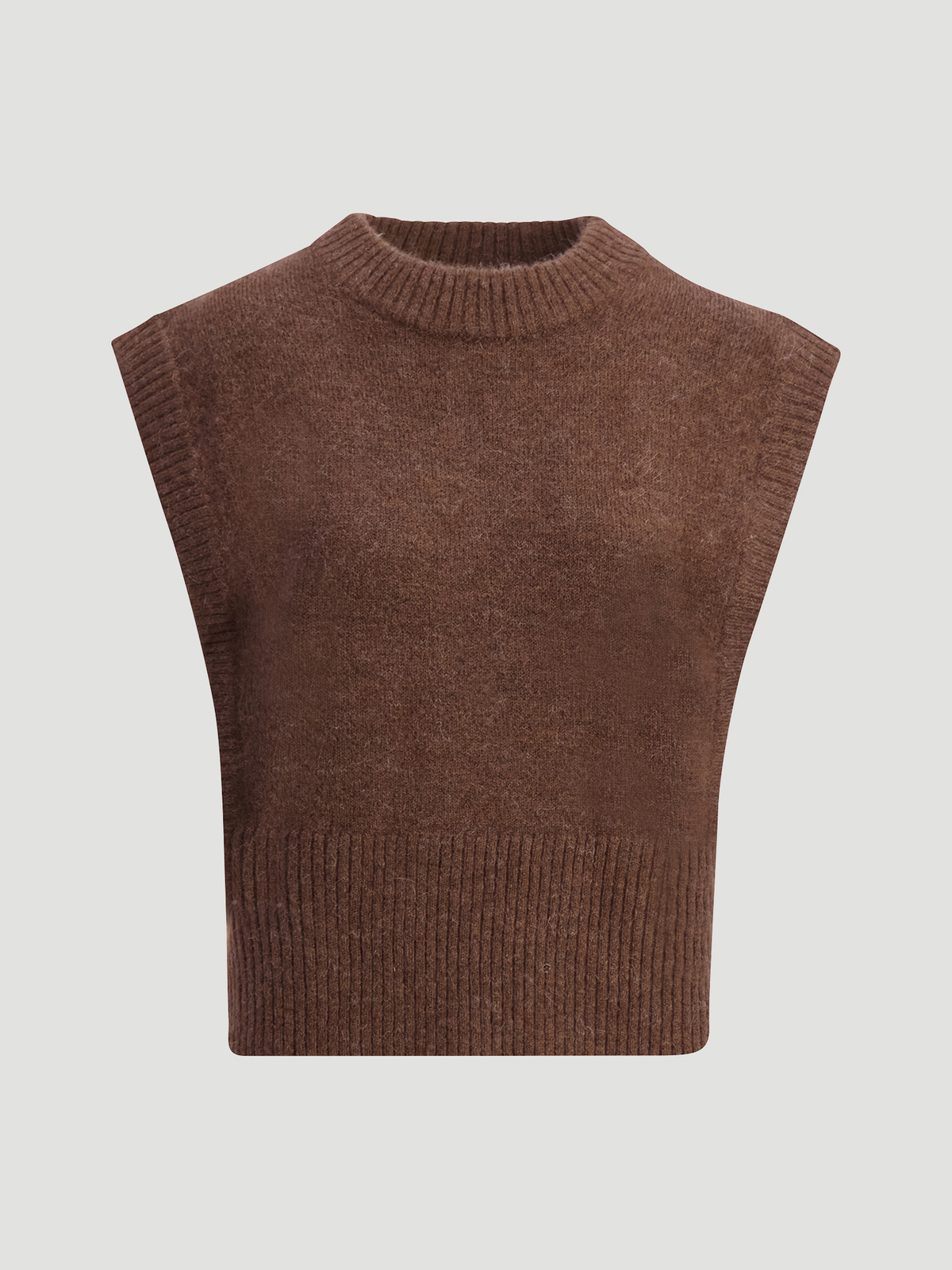 Sane Knit Vest Brown 5