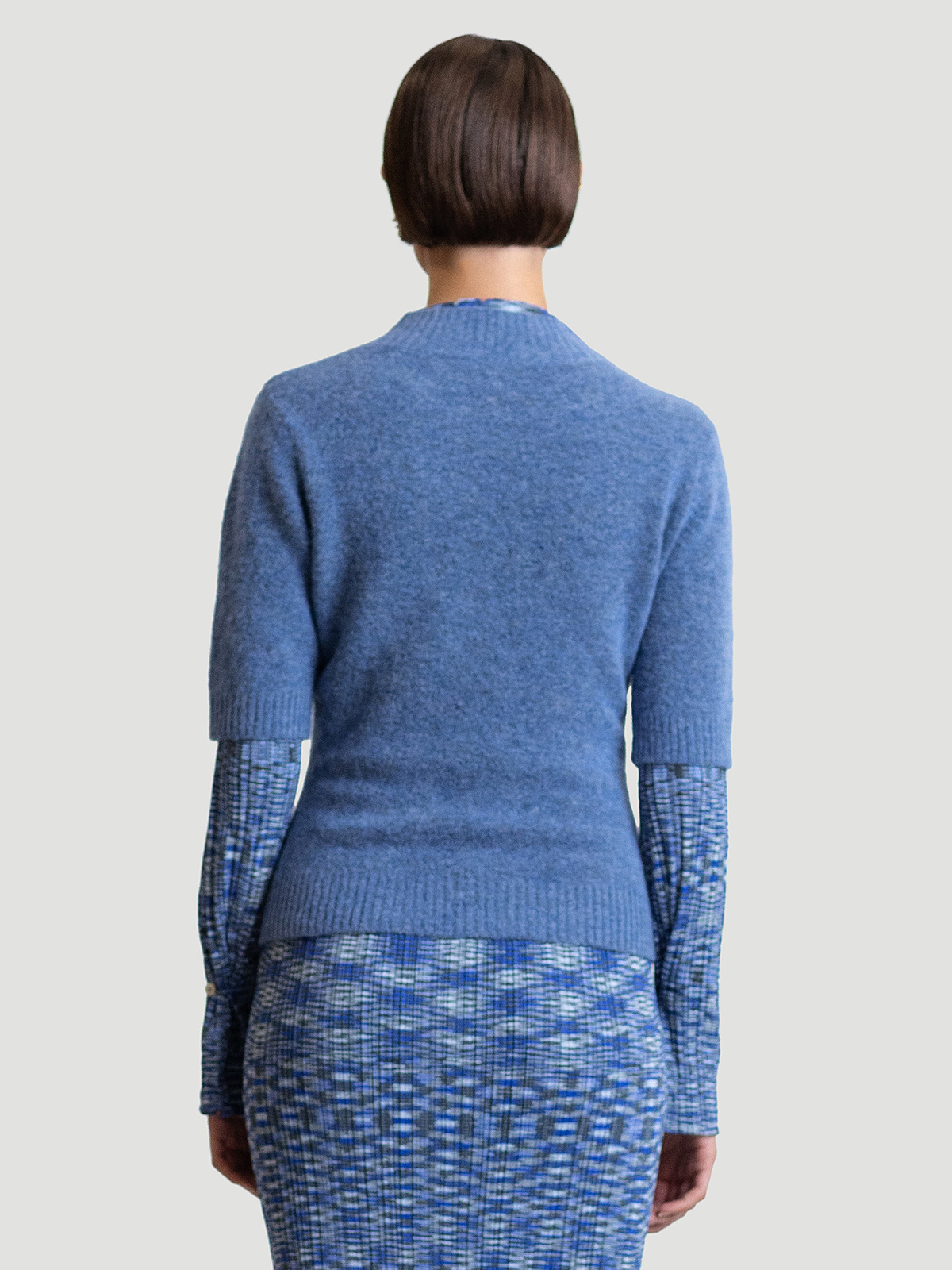 Puff Knit Tee Blue 4