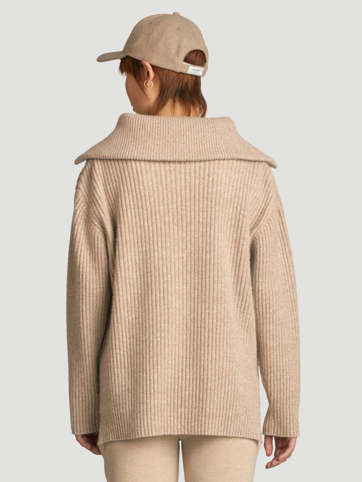 React Knit Sweater Sand 4