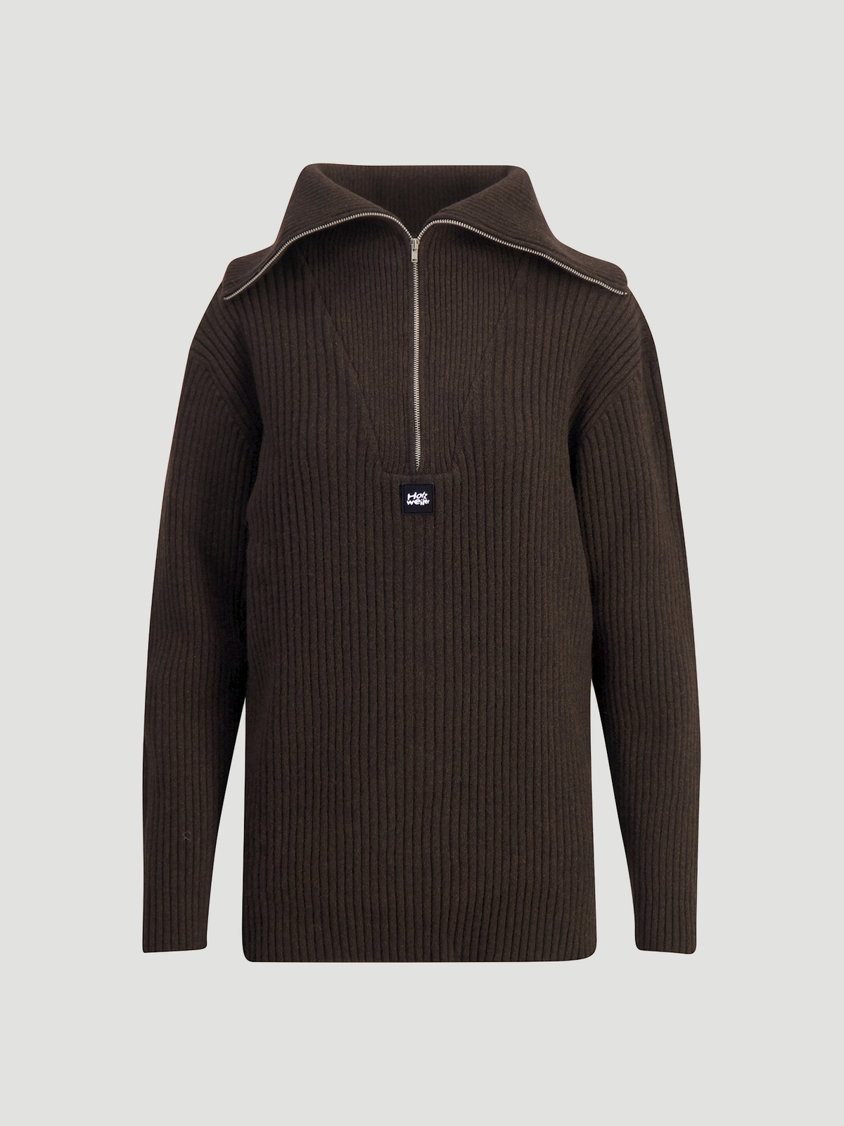 React Knit Sweater Dk. Brown 4