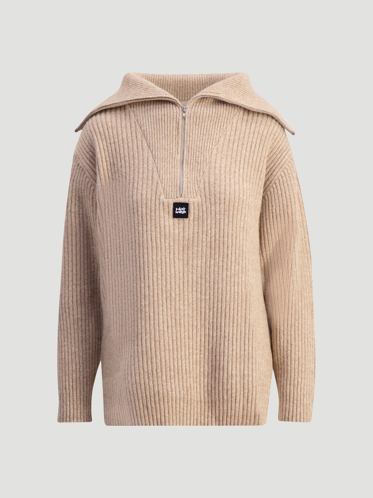 React Knit Sweater Sand 5