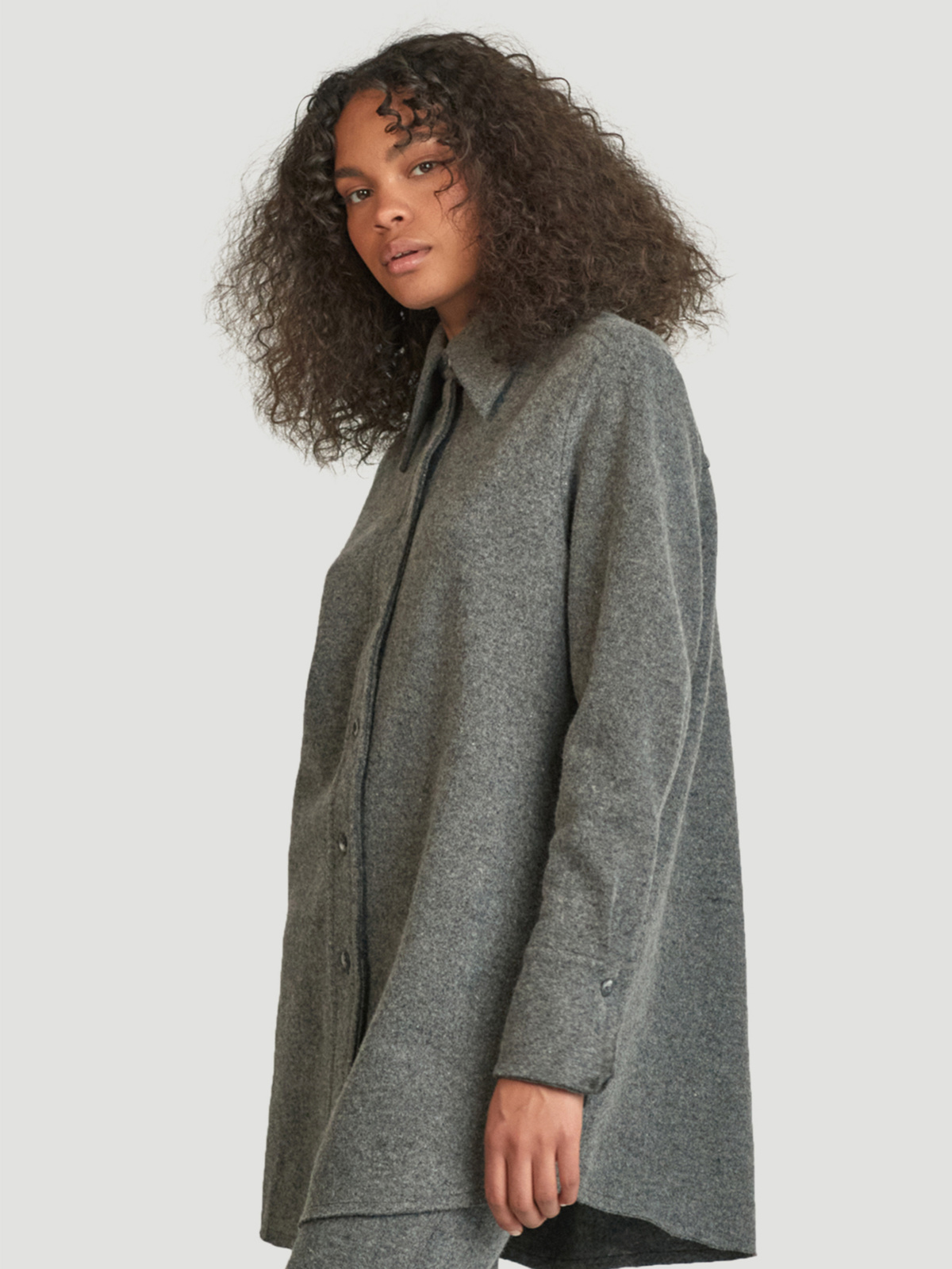 Ro Wool Shirt Dk. Grey 3