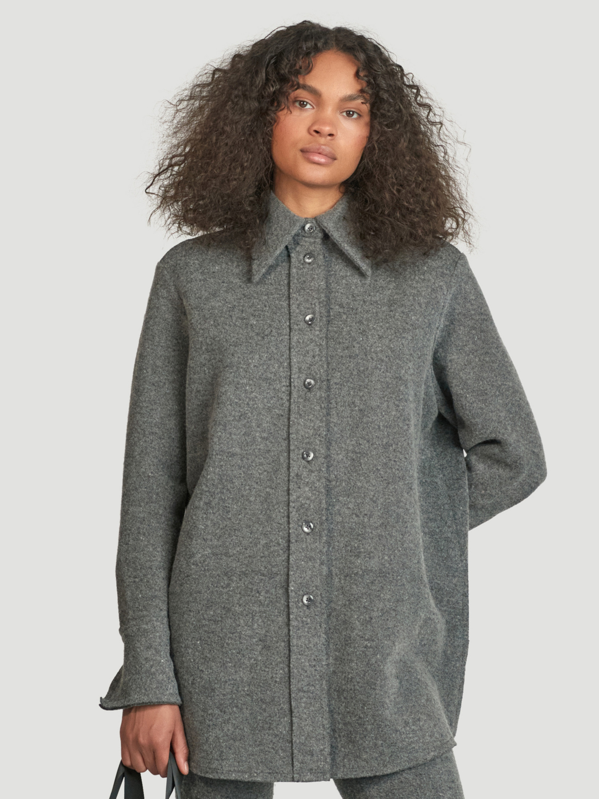 Ro Wool Shirt Dk. Grey 0