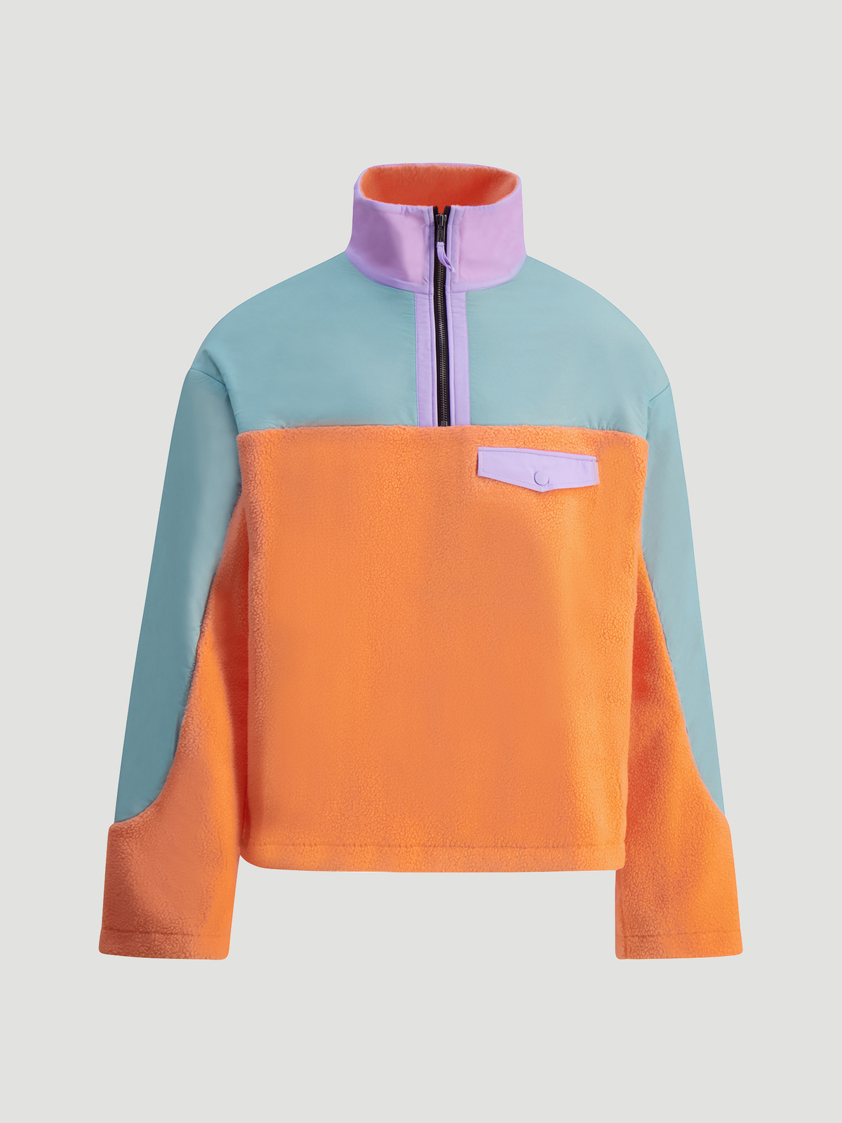 Hanger Fleece Half Zip Coral Lilac 0