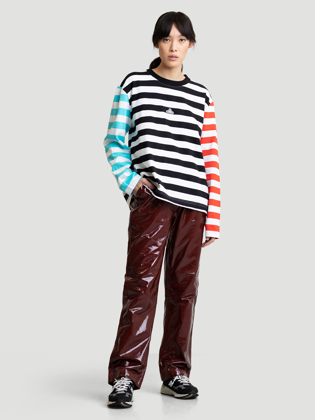 Hanger Multi Striped Longsleeve Black Mix 10