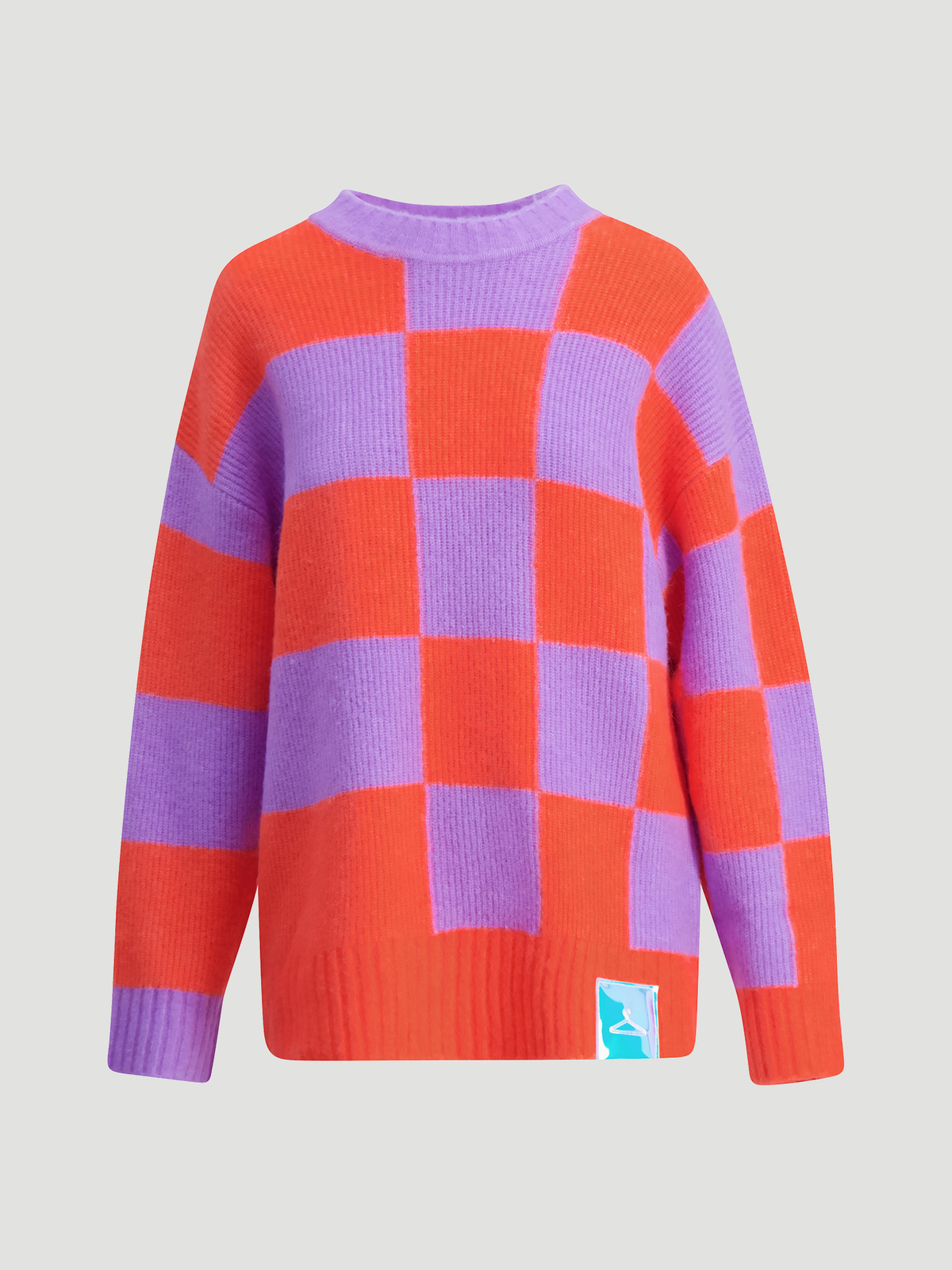 Hanger Square Knit Crew Coral Lilac 0