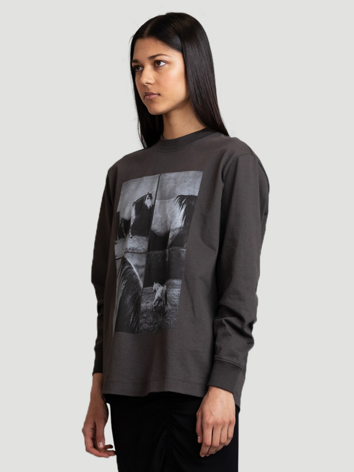 Luring Print LS Dk. Grey 1
