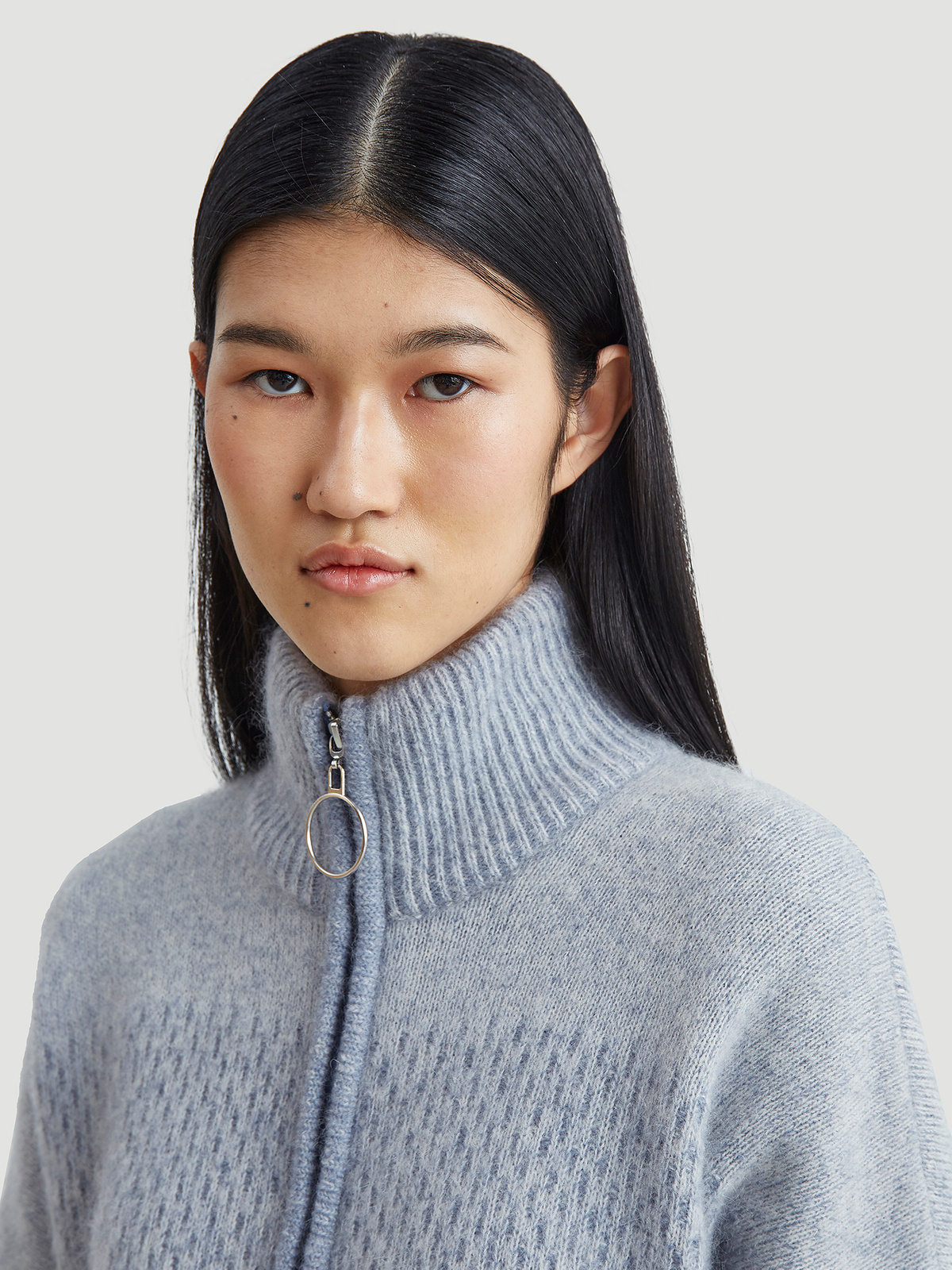 Tine Knit Cardigan Lt. Blue 1