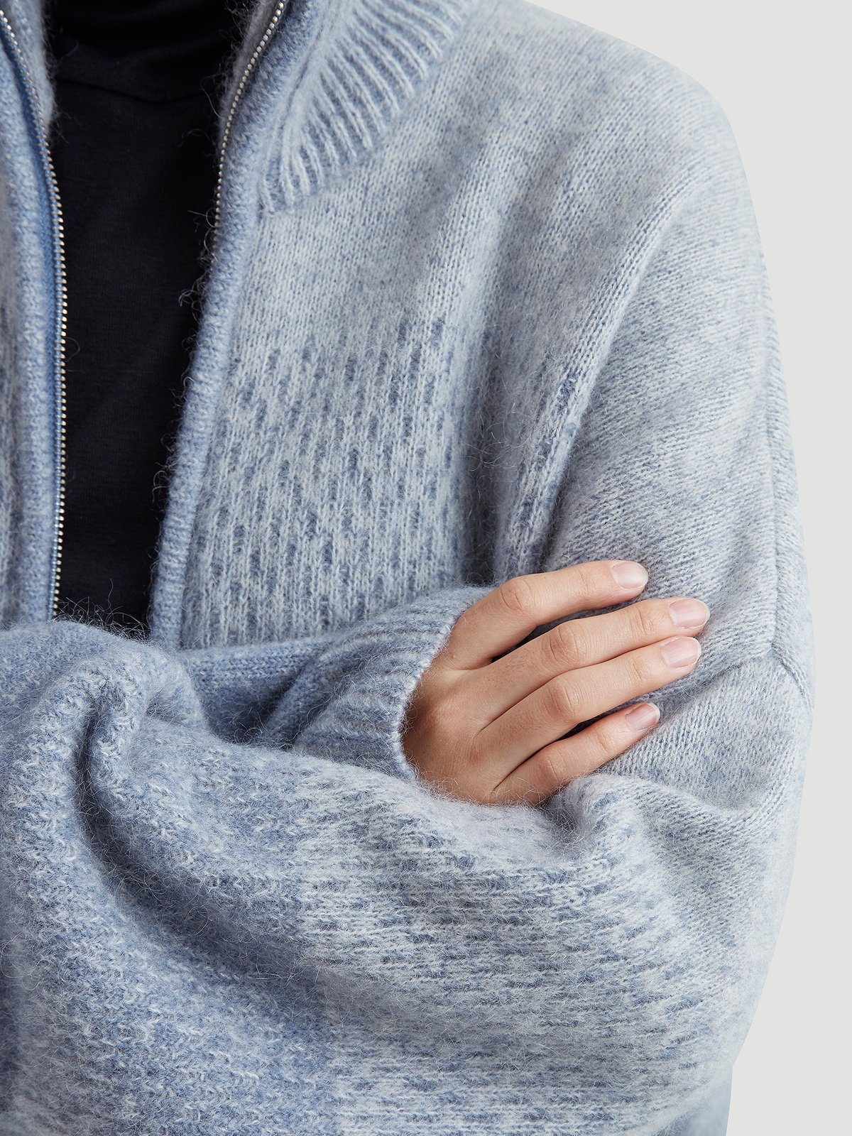 Tine Knit Cardigan Lt. Blue 2