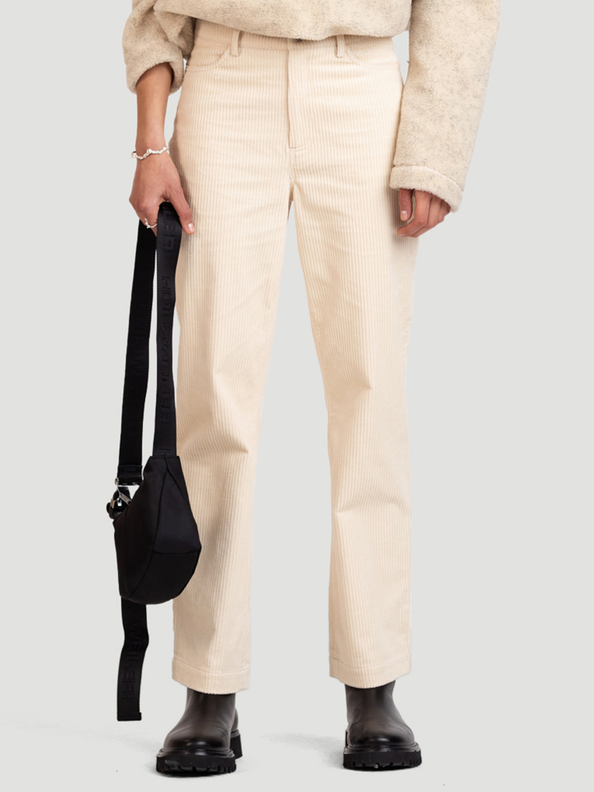 Naomi Corduroy Trouser Ecru - Holzweiler