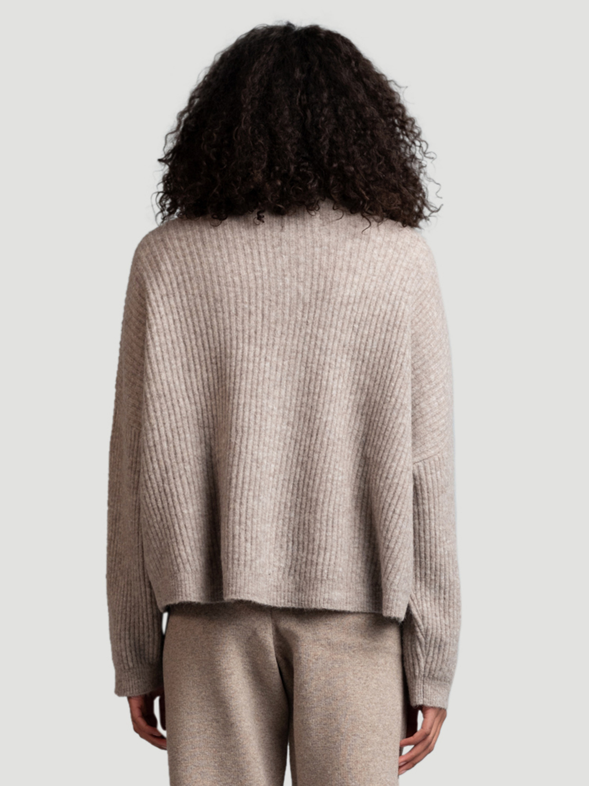 Penguin Knit Cardigan Taupe 3