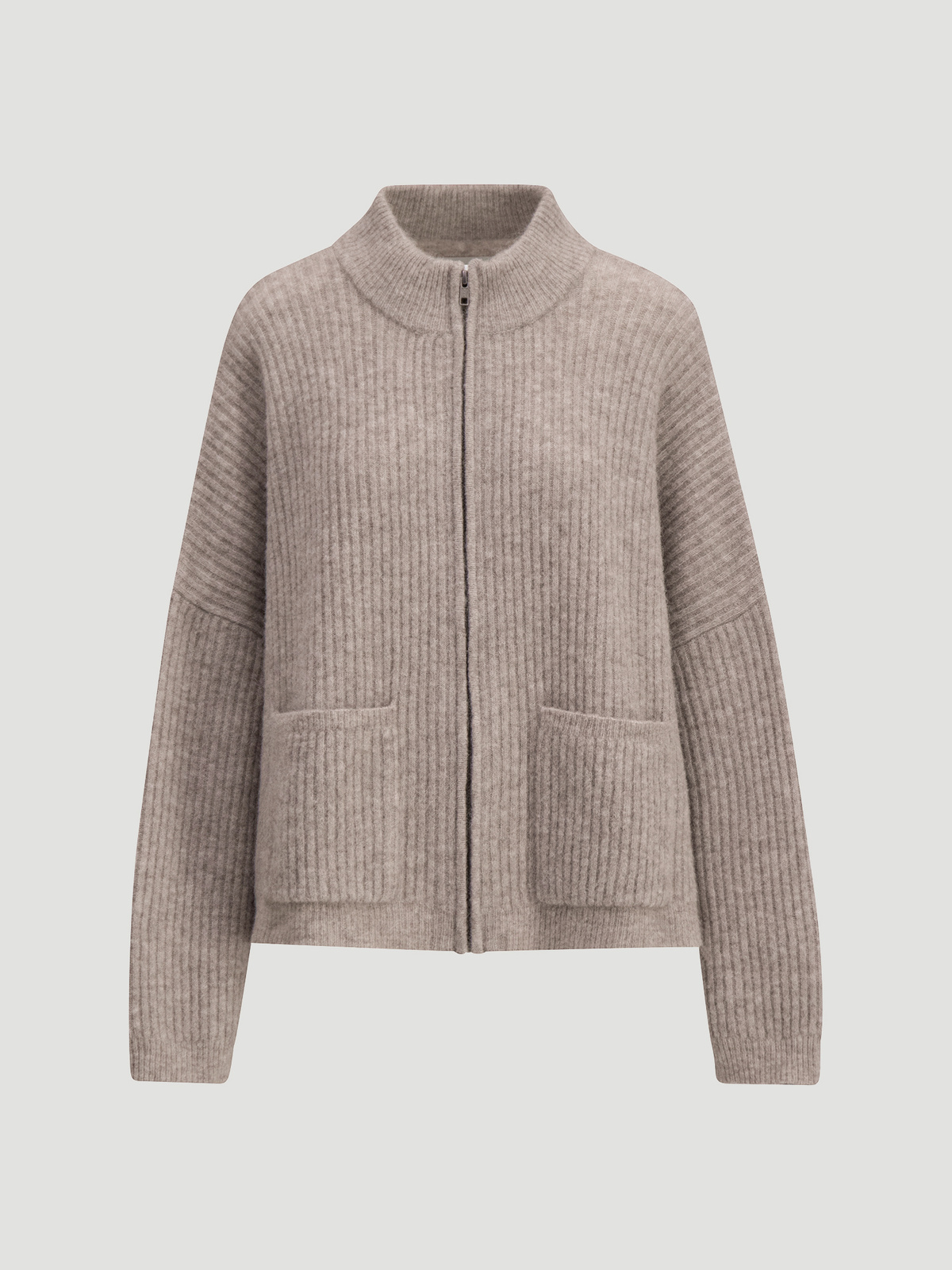 Penguin Knit Cardigan Taupe 4