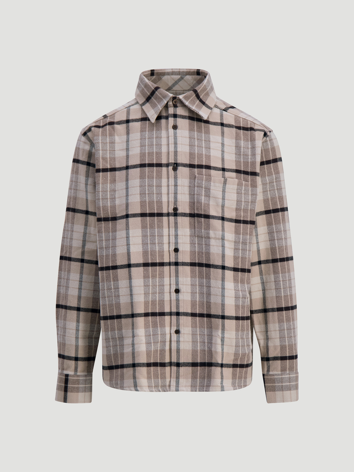 Elja Shirt Ecru Check 4