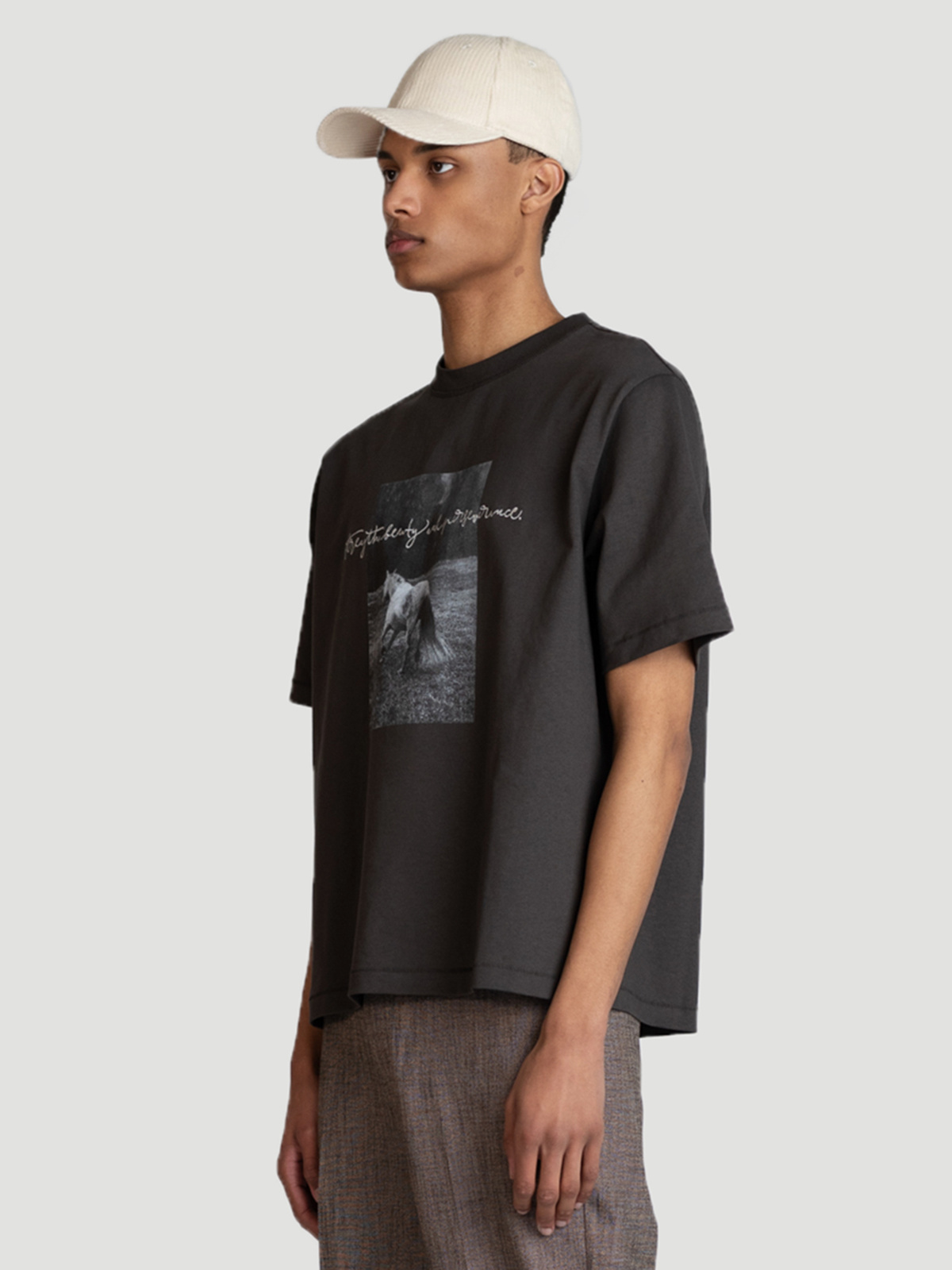 Fleur Tee Dk. Grey 1