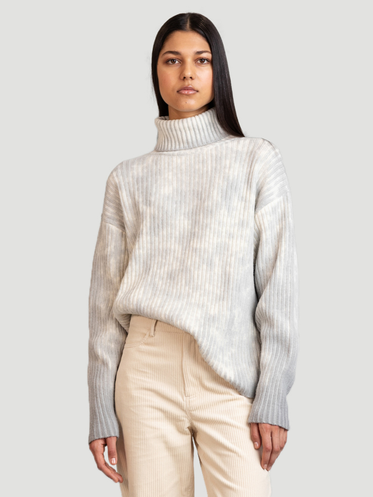 Dappled Knit Sweater Ecru Mix 0