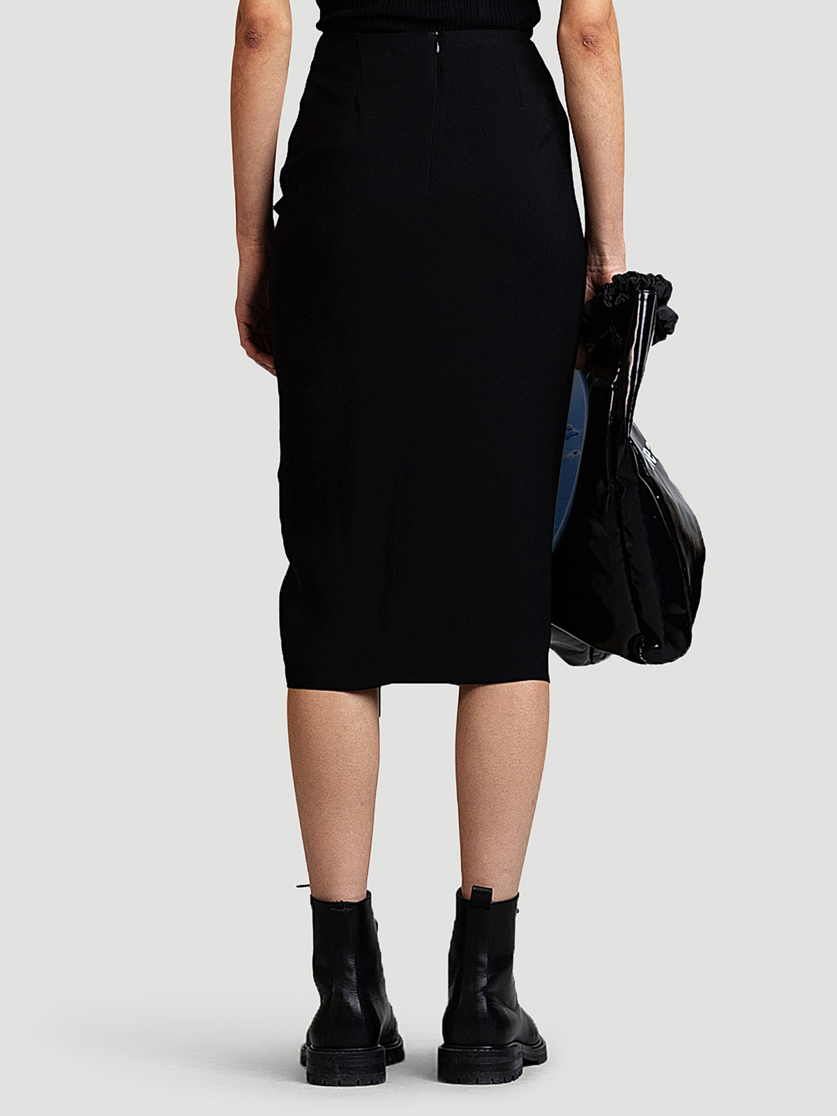 Slant Skirt Black 4