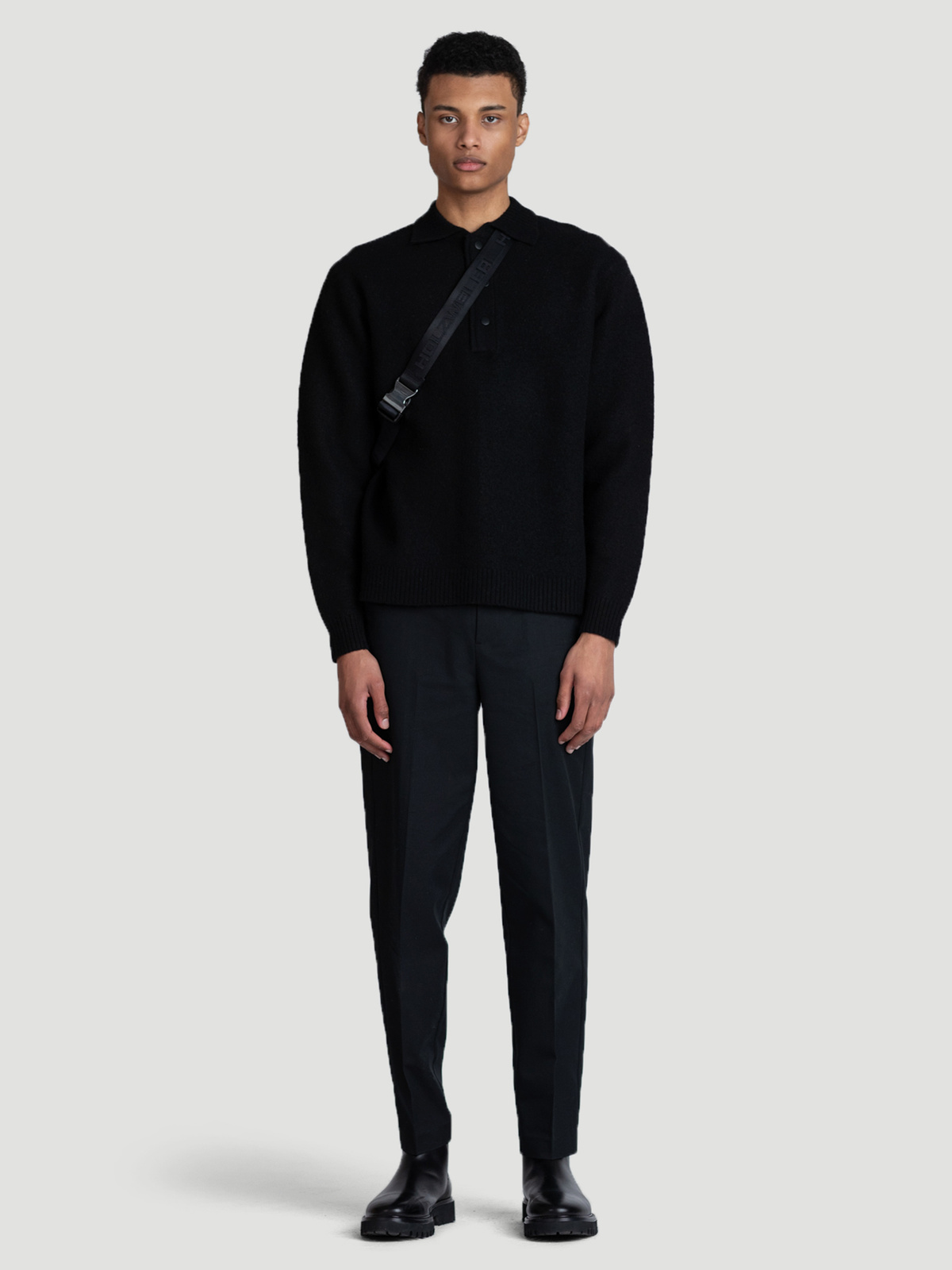 Bacha Knit Polo Black 2