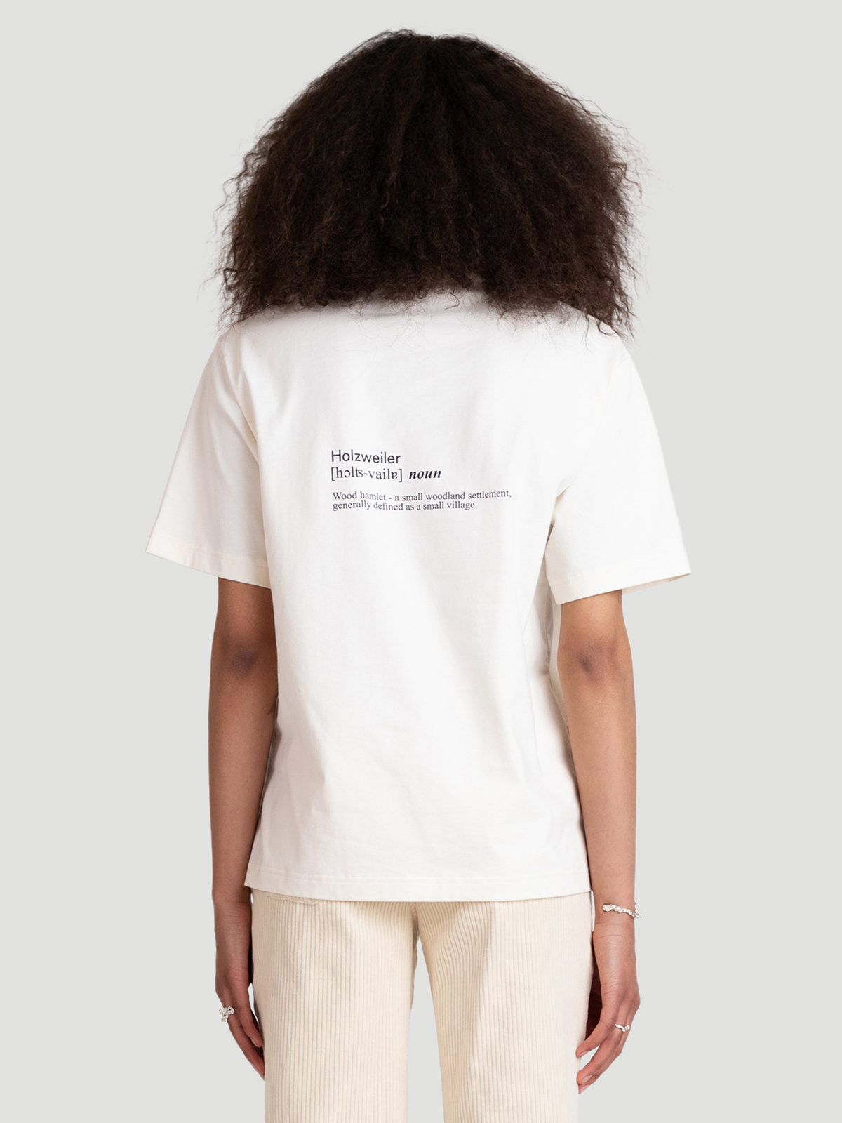 W. Fleur Tee Ecru 3