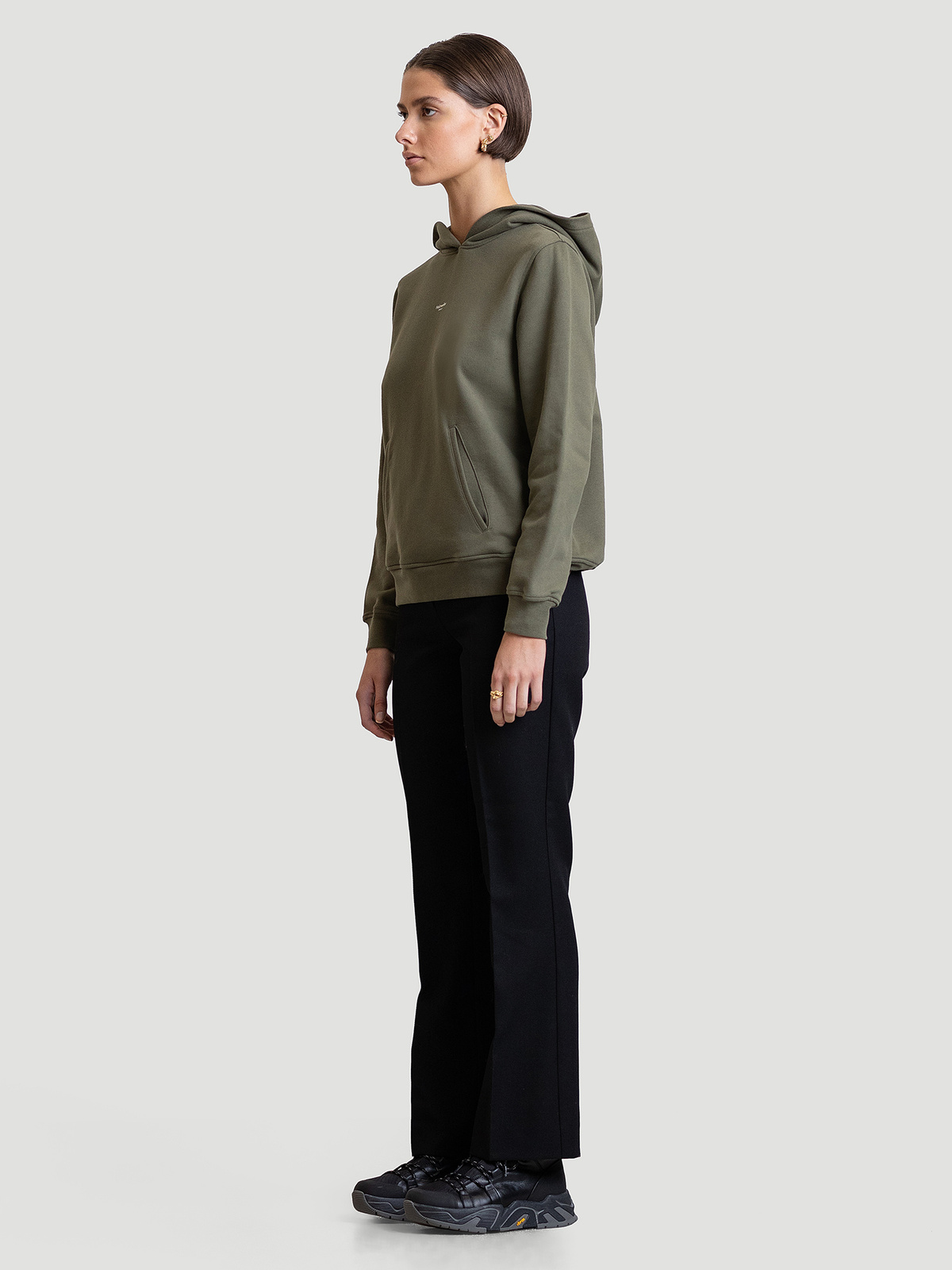 W. Oslo Hoodie Army 3