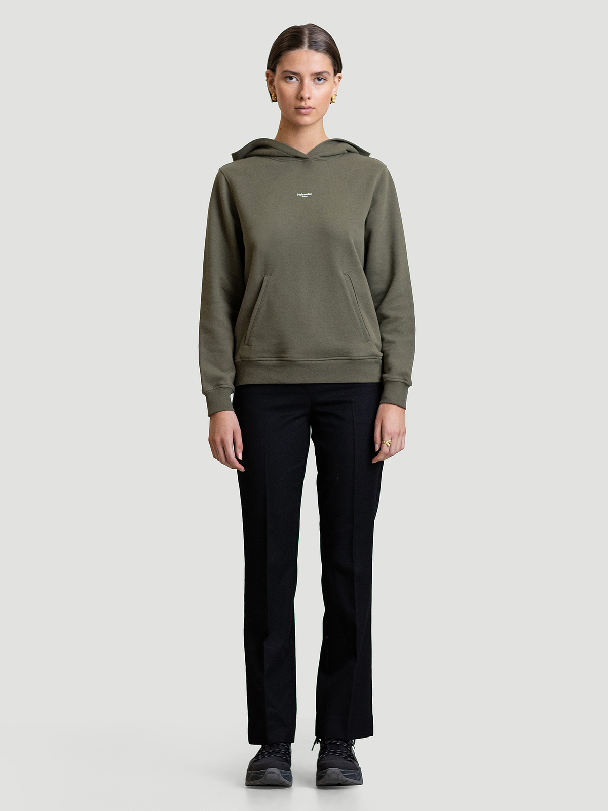 W. Oslo Hoodie Army 1
