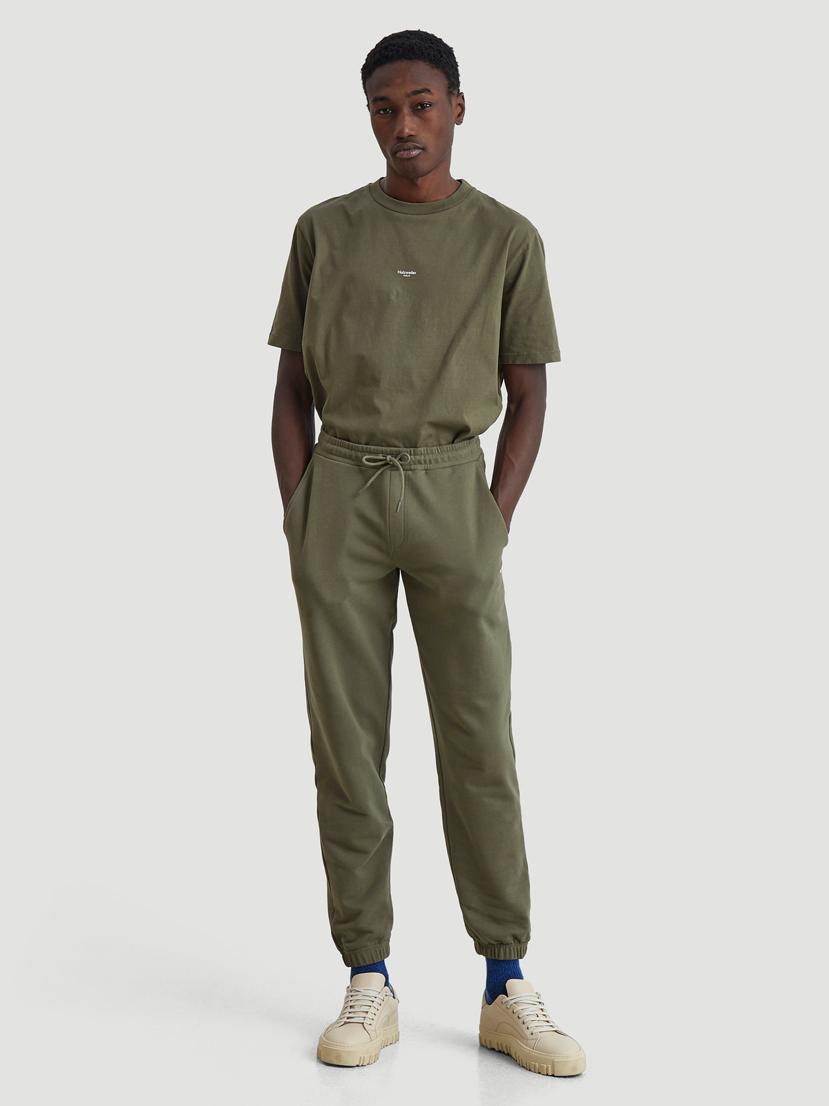 M. Oslo Sweat Trouser Army 0