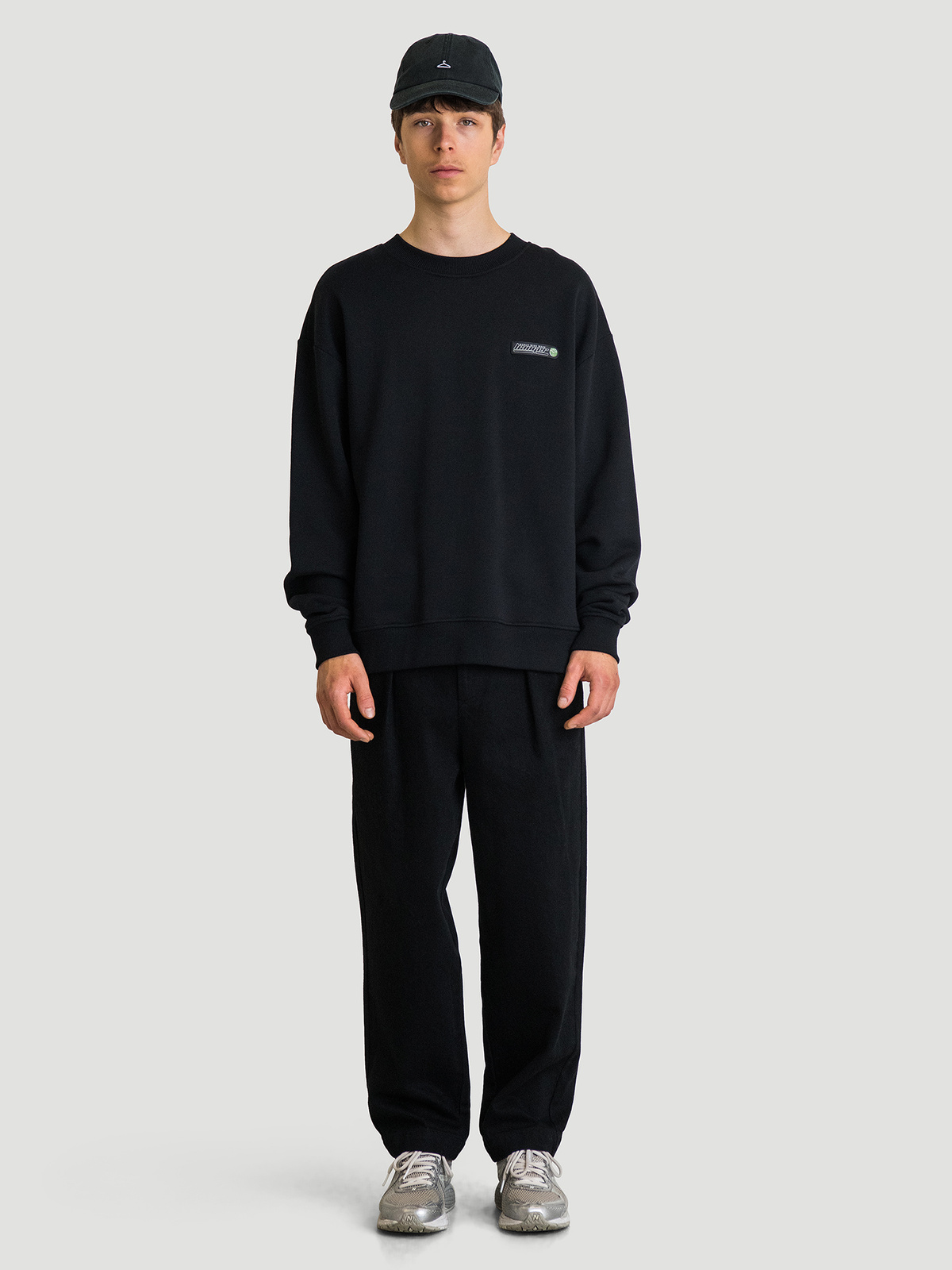 Hanger Chrome Print Crew Black 3