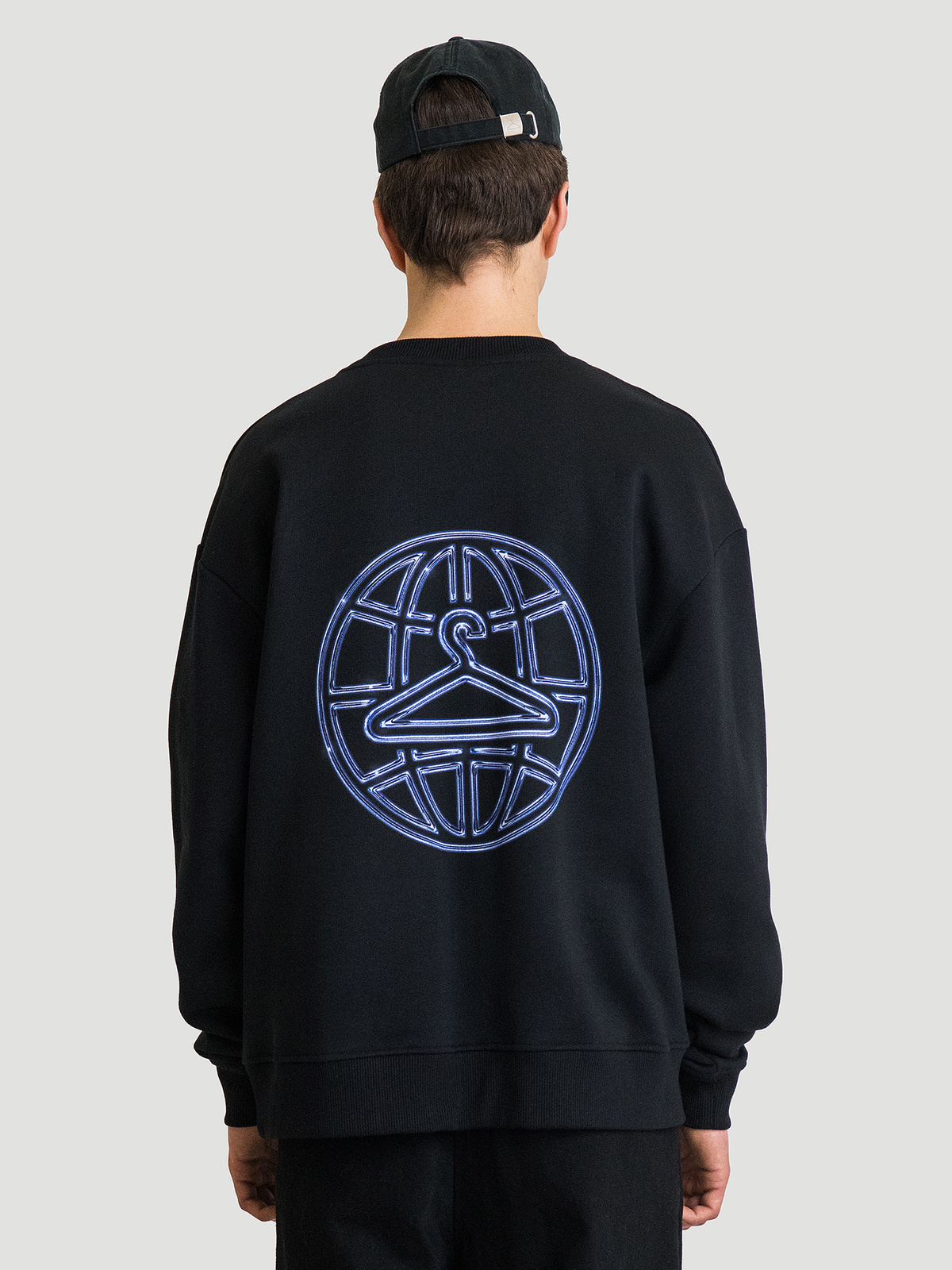 Hanger Chrome Print Crew Black 4
