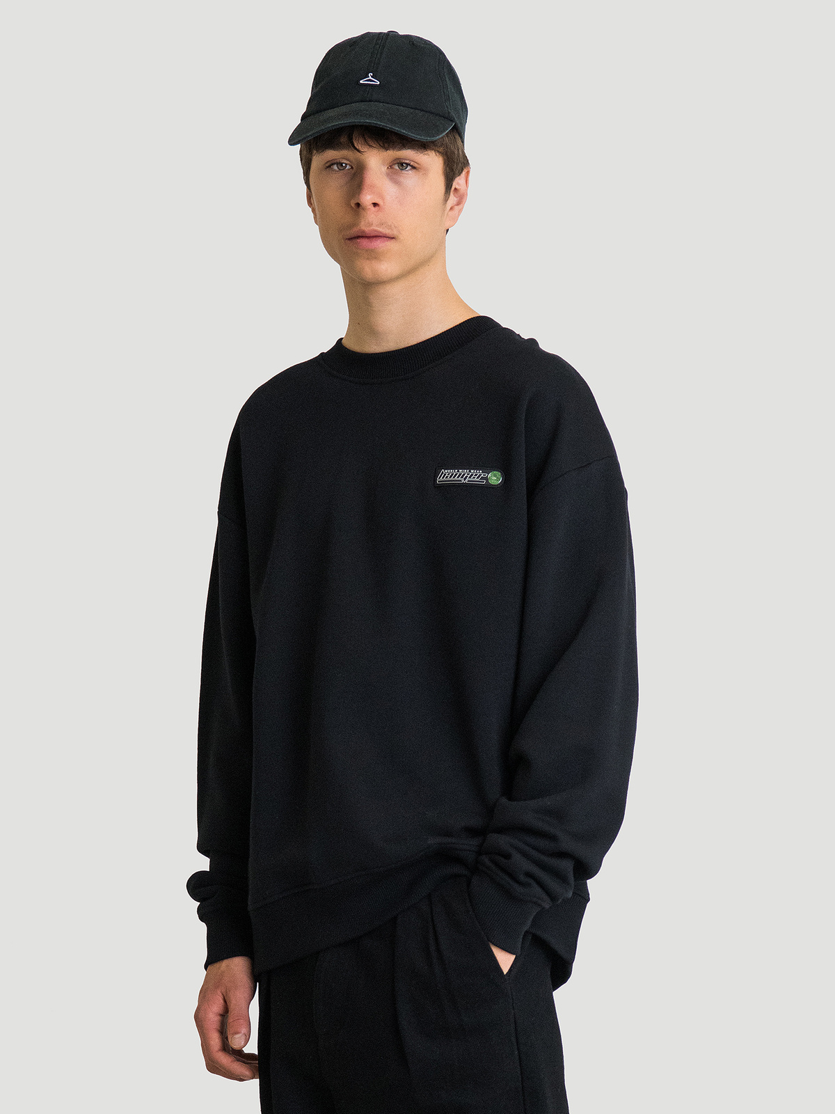 Hanger Chrome Print Crew Black 0