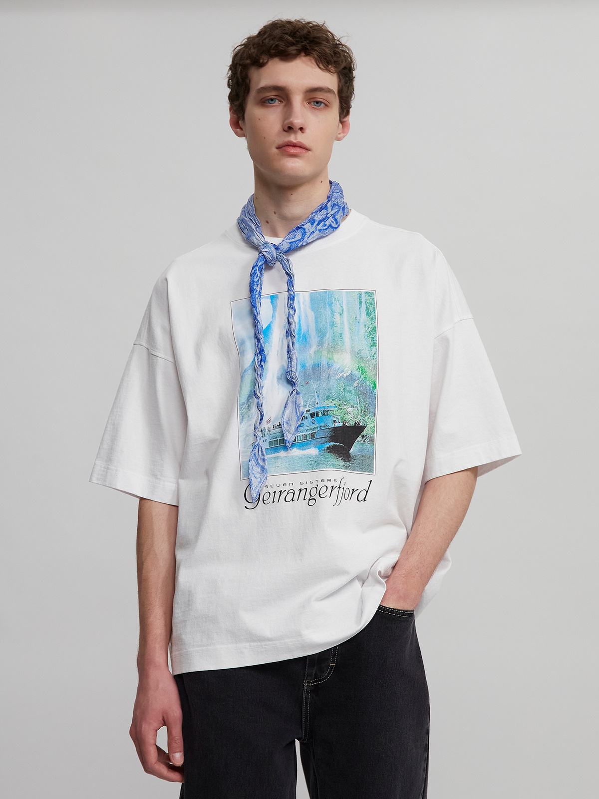 M. Wings Tourist Tee White Geiranger 0