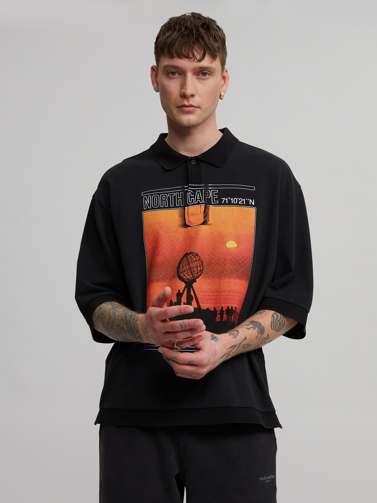 M. Monolith Tourist Polo Black Northcape 0
