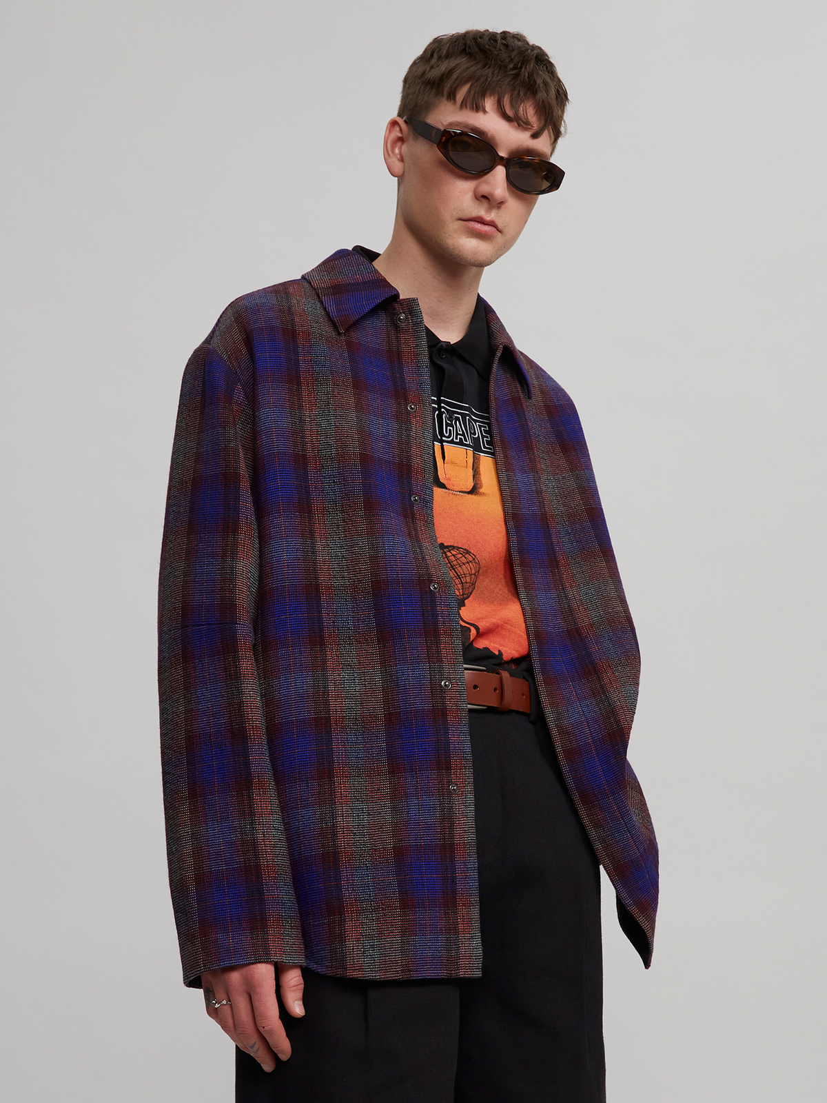 Simol Overshirt Blue Check 6