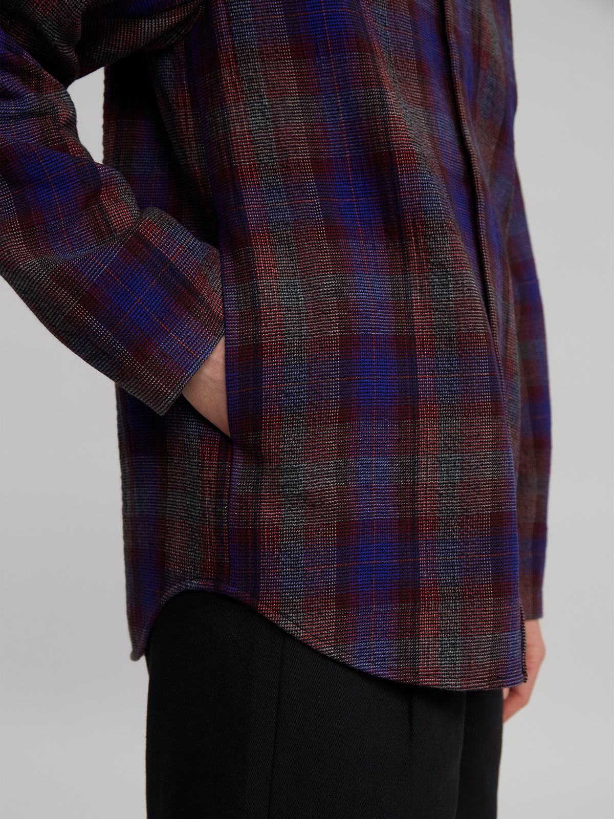 Simol Overshirt Blue Check 4