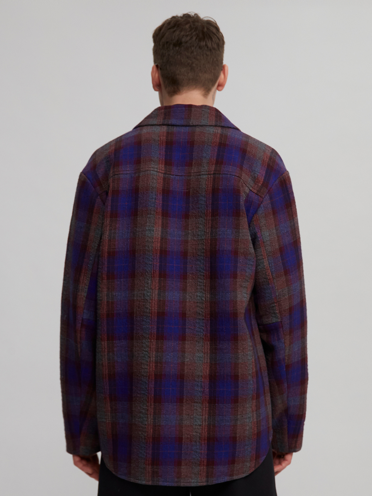 Simol Overshirt Blue Check 7