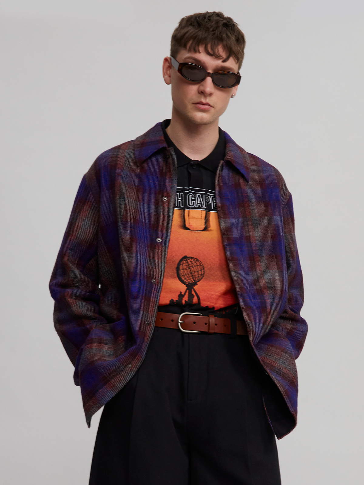 Simol Overshirt Blue Check 0