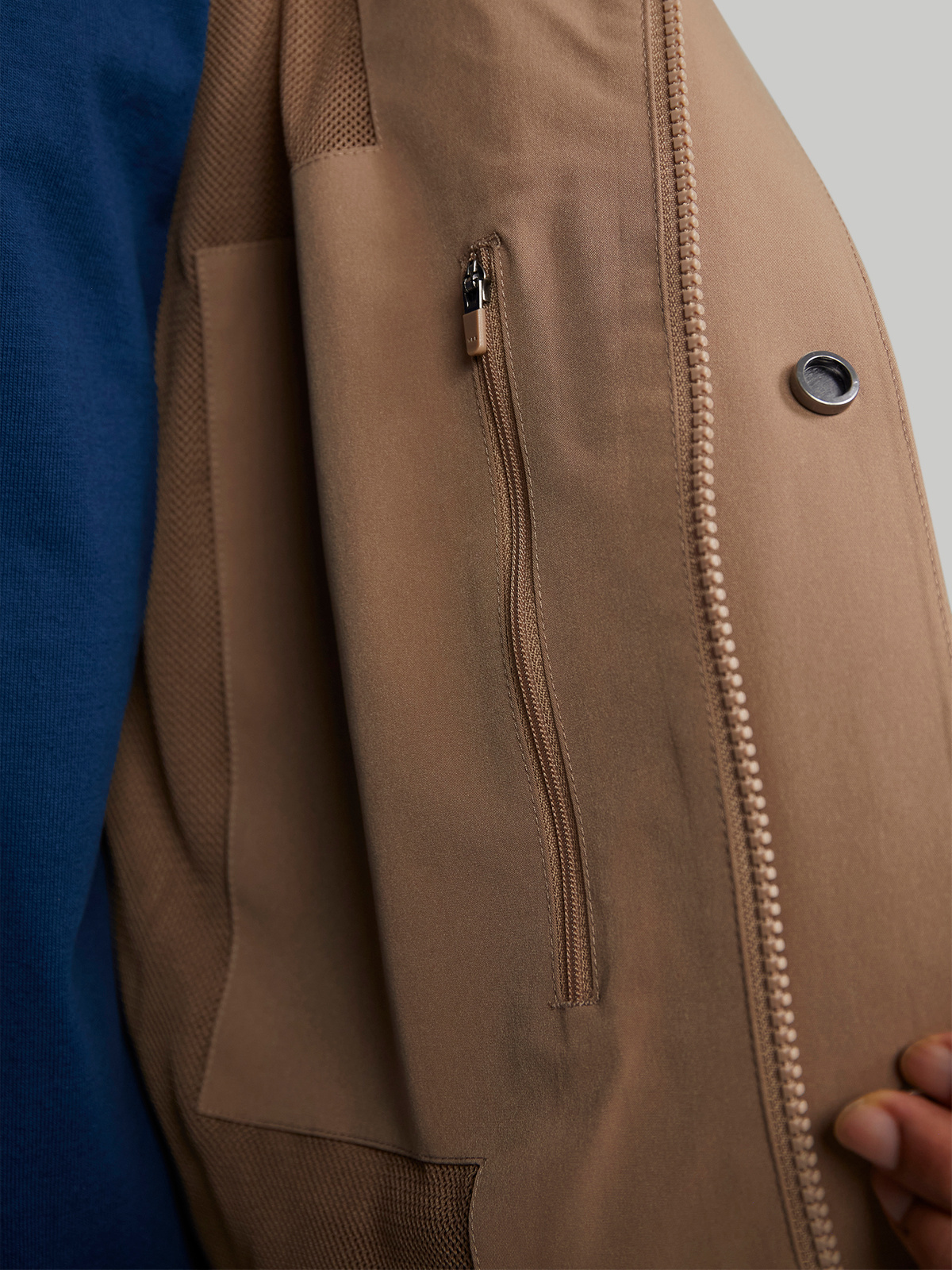 Fane Shell Jacket Taupe 10