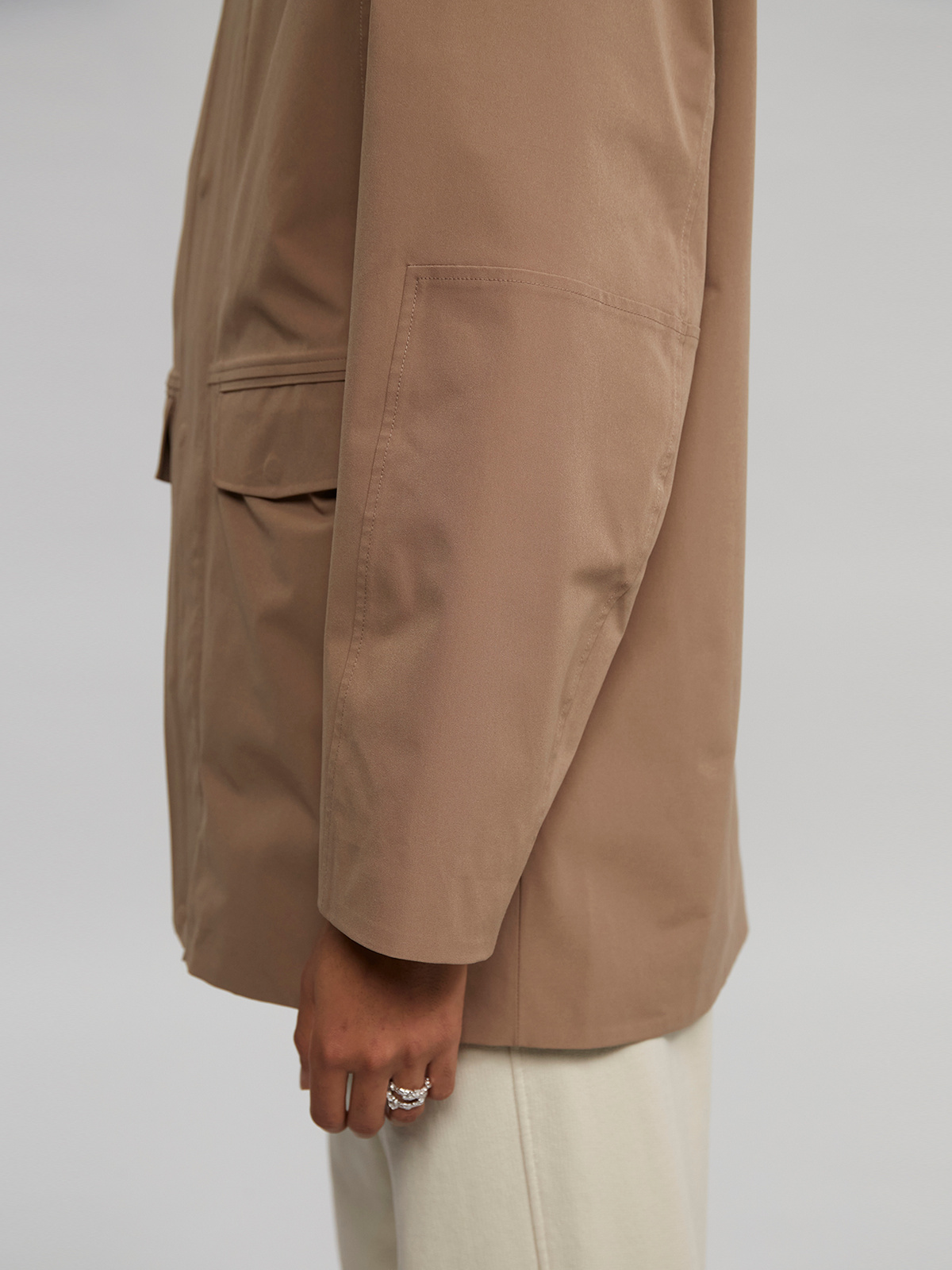 Fane Shell Jacket Taupe 8