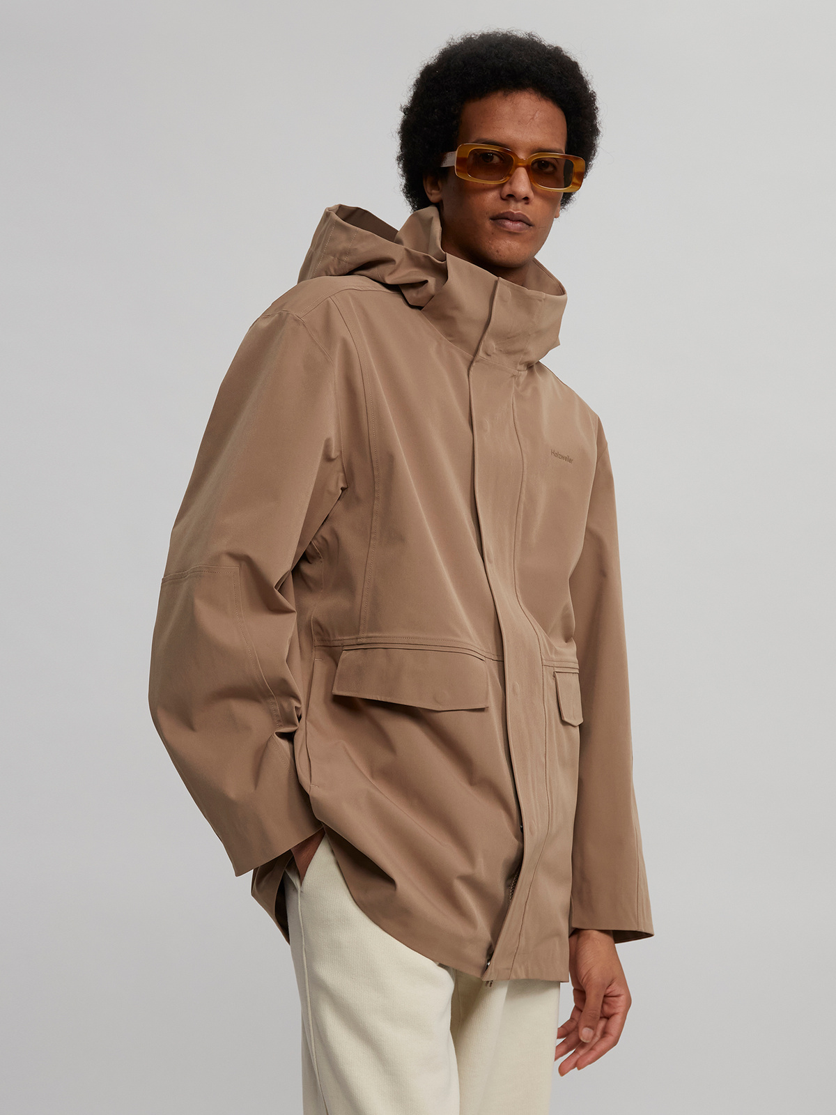 Fane Shell Jacket Taupe 13