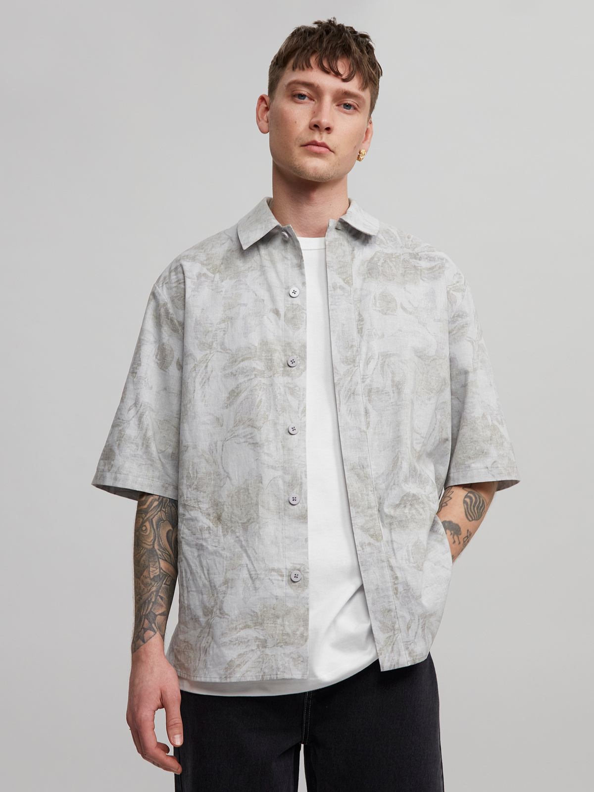 Kimbo Print Shirt Green Mix 0