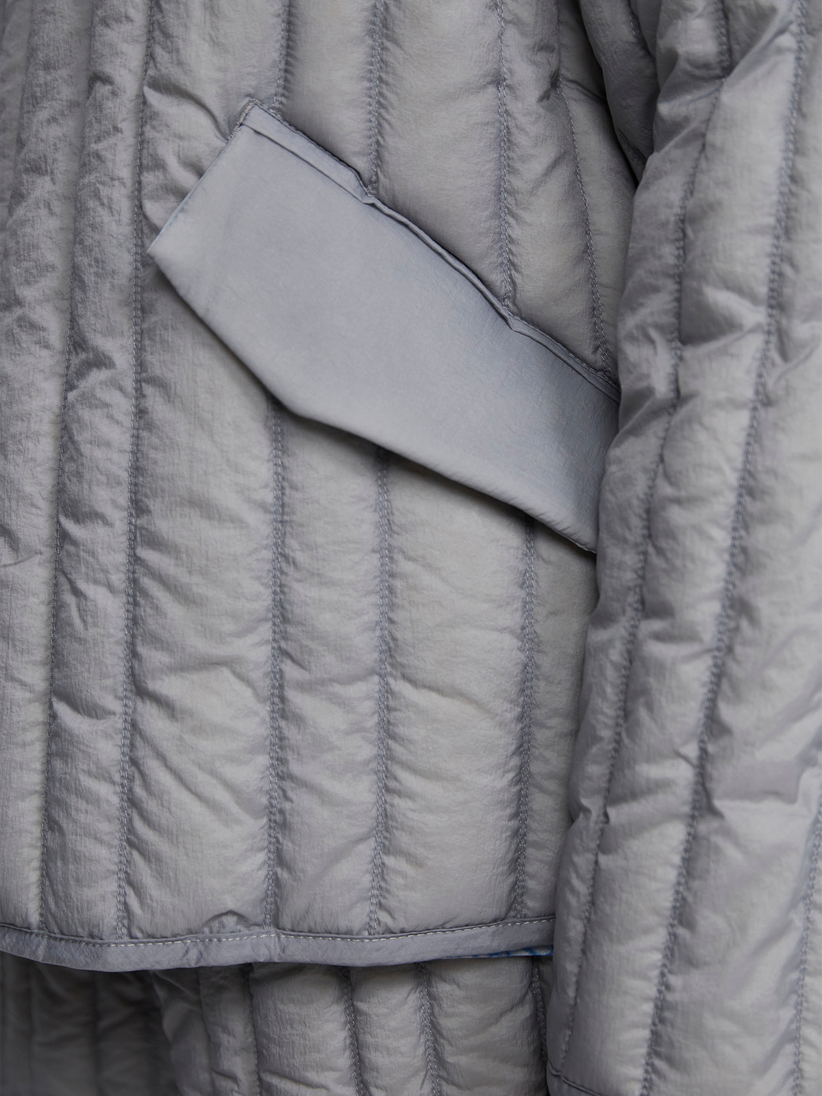 Spring Down Jacket Blue Grey 4