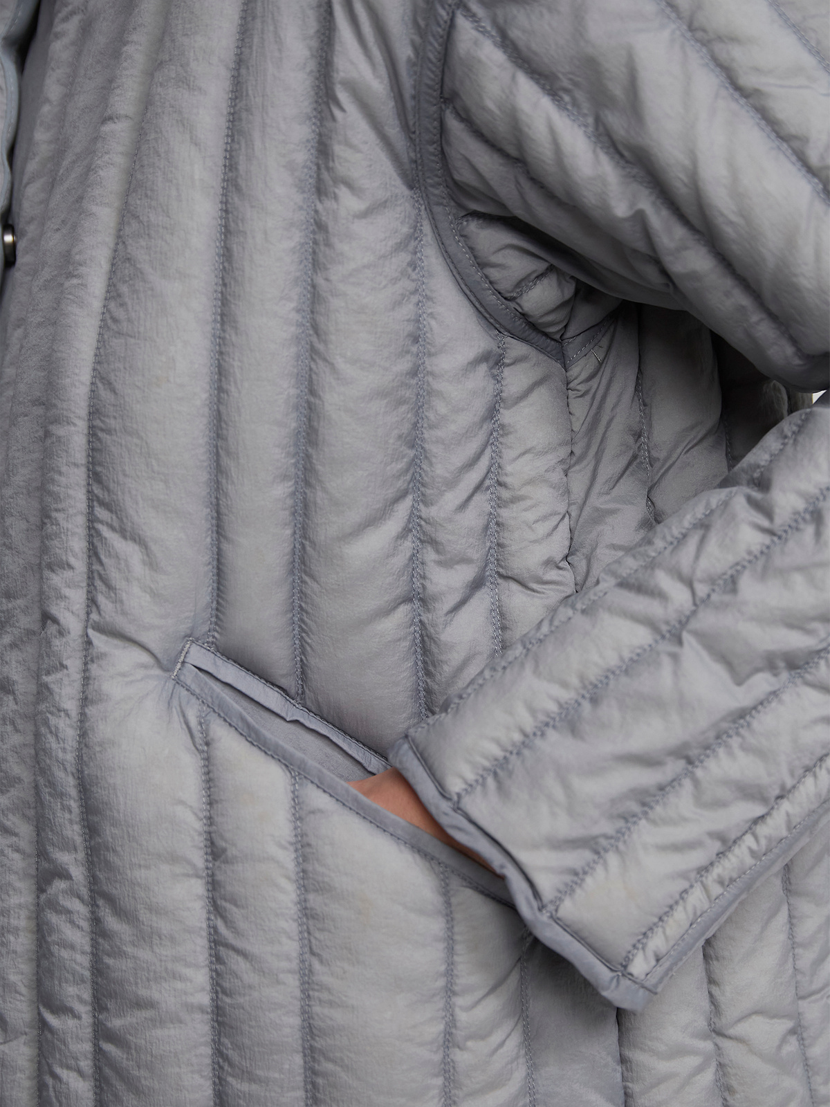 Spring Down Jacket Blue Grey 3