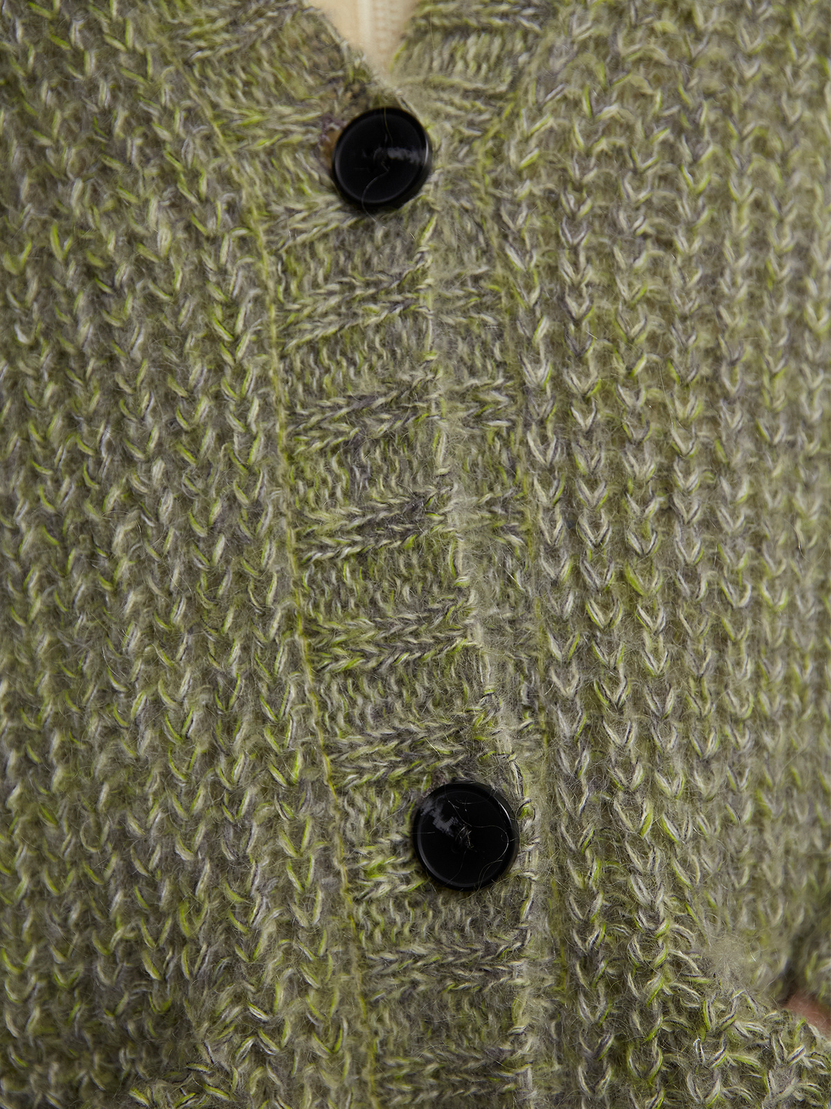 Passage Knit Cardigan Green Mix 1