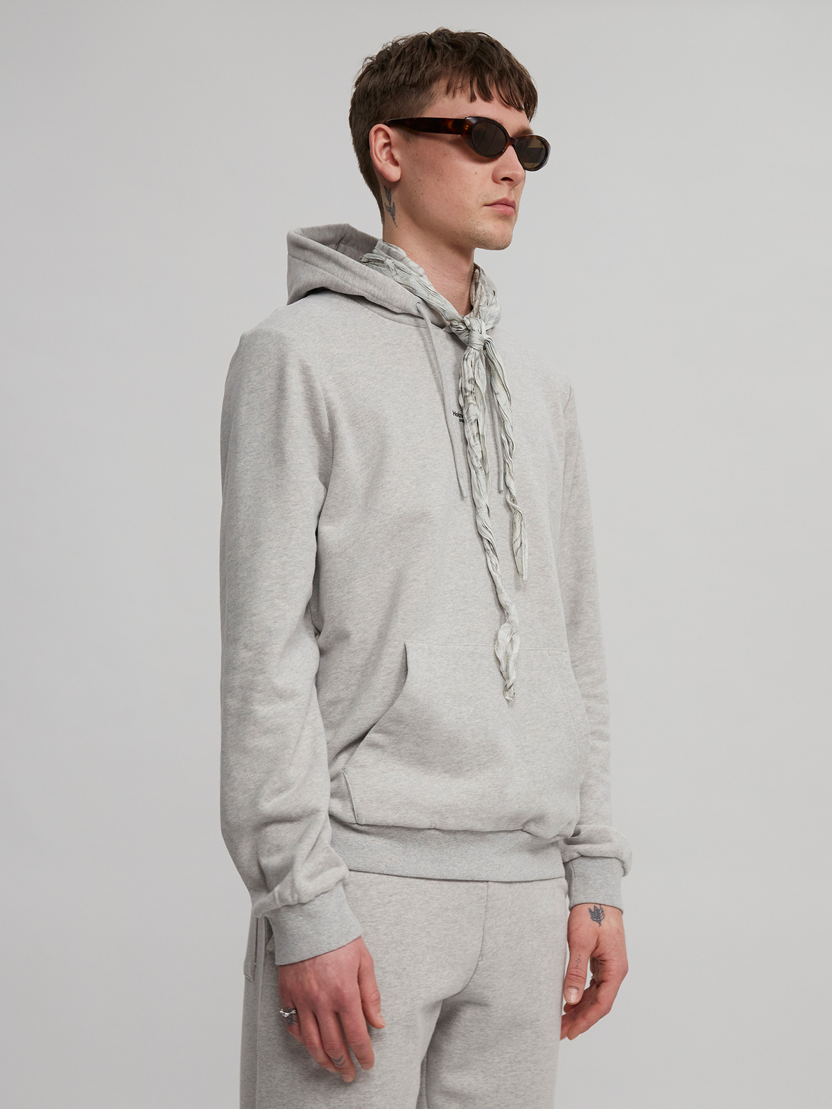 M. Oslo Hoodie Grey Mix 4