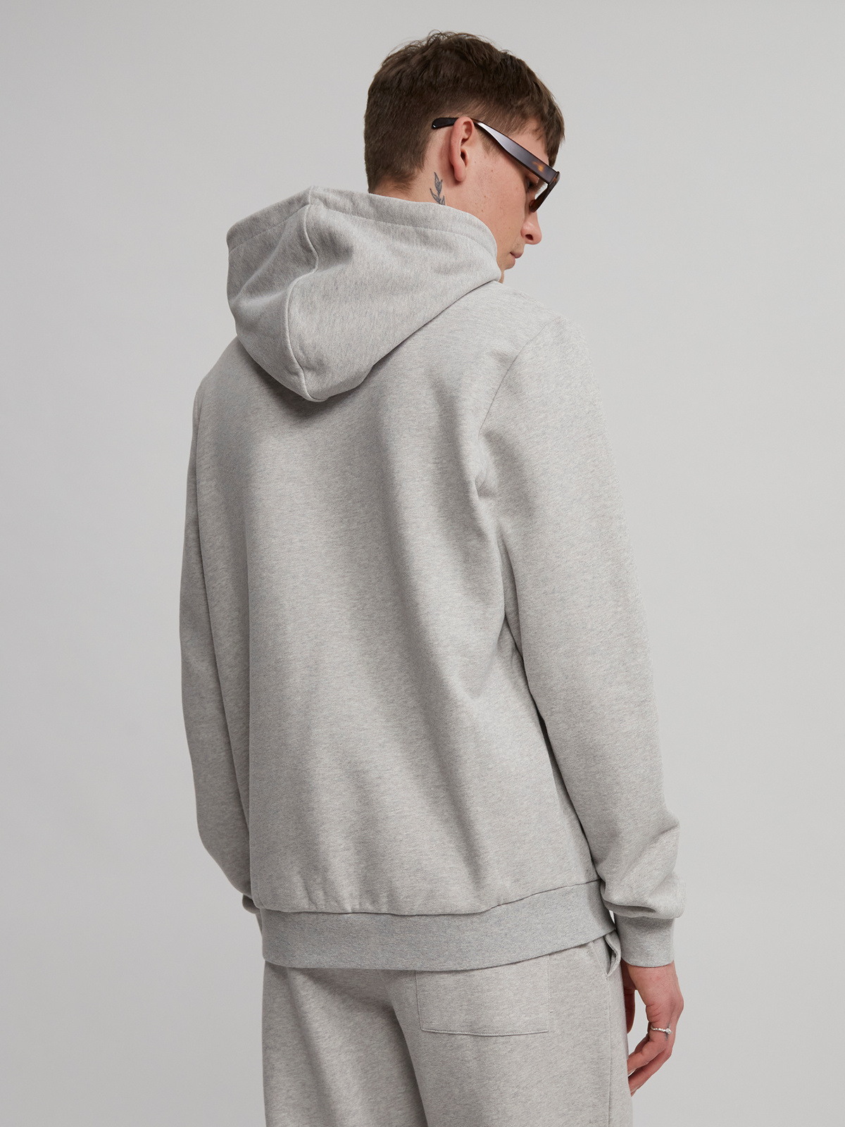 M. Oslo Hoodie Grey Mix 5