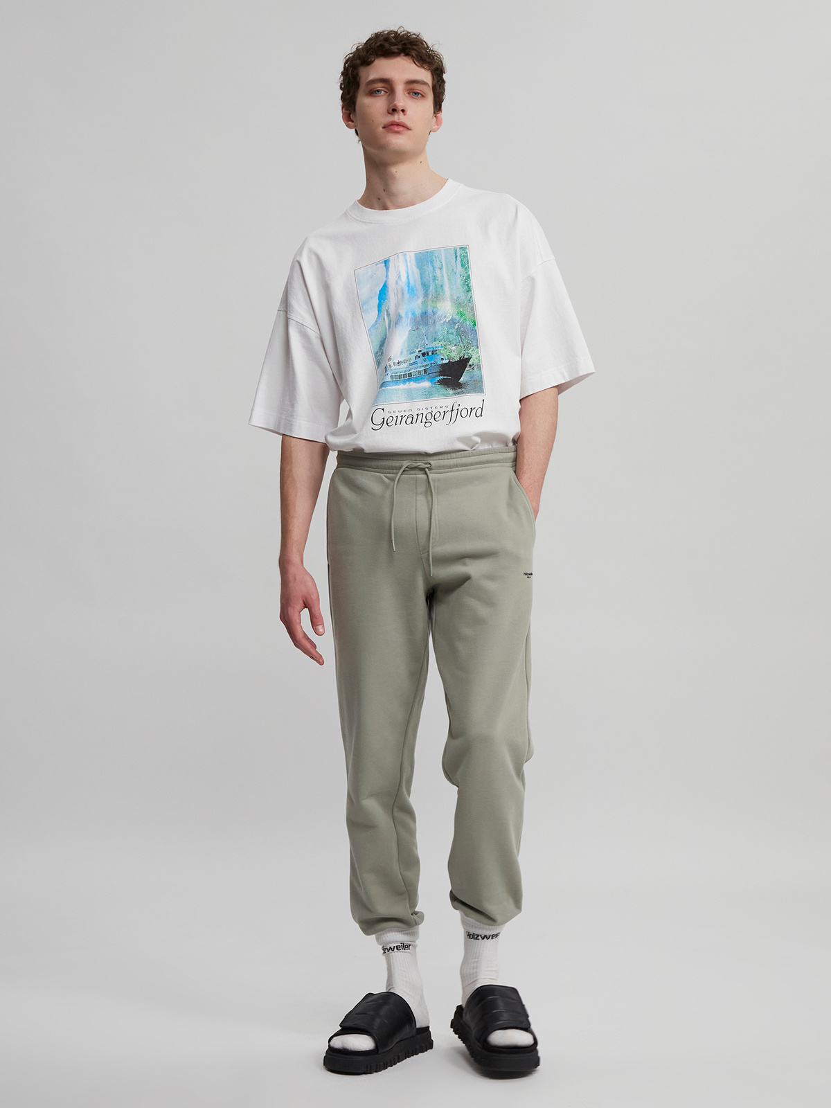 M. Oslo Sweat Trouser Teal 0